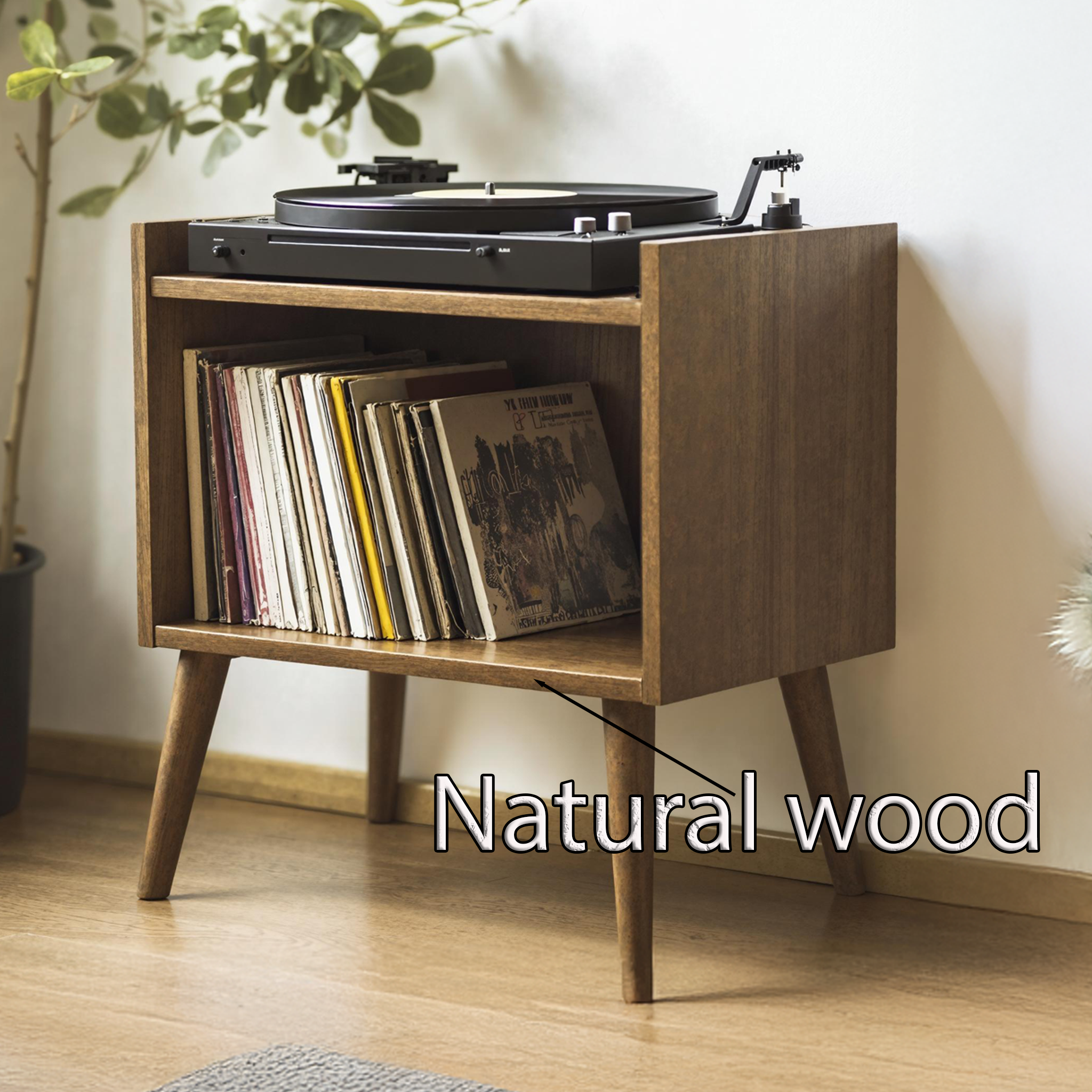 Durable Record Player Stand For Living Room, Bedroom, Office SILDTRPT008
