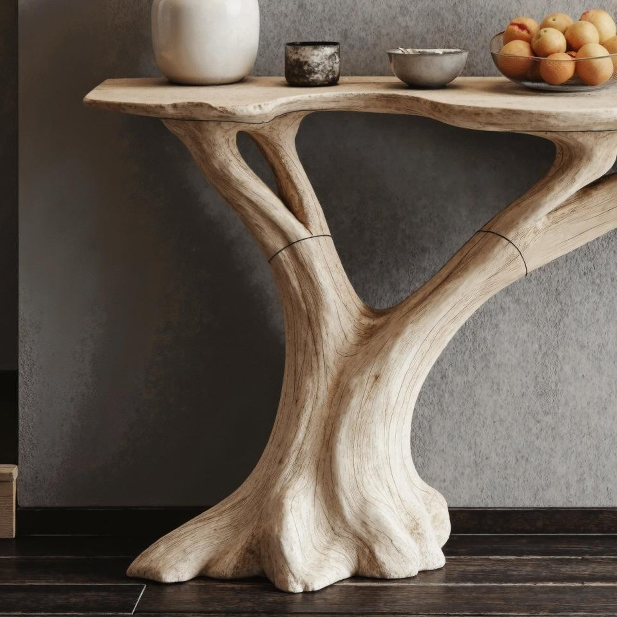 Stylish Natural Wood Console Table For Entryway And Living Room Decor SILDTCS170