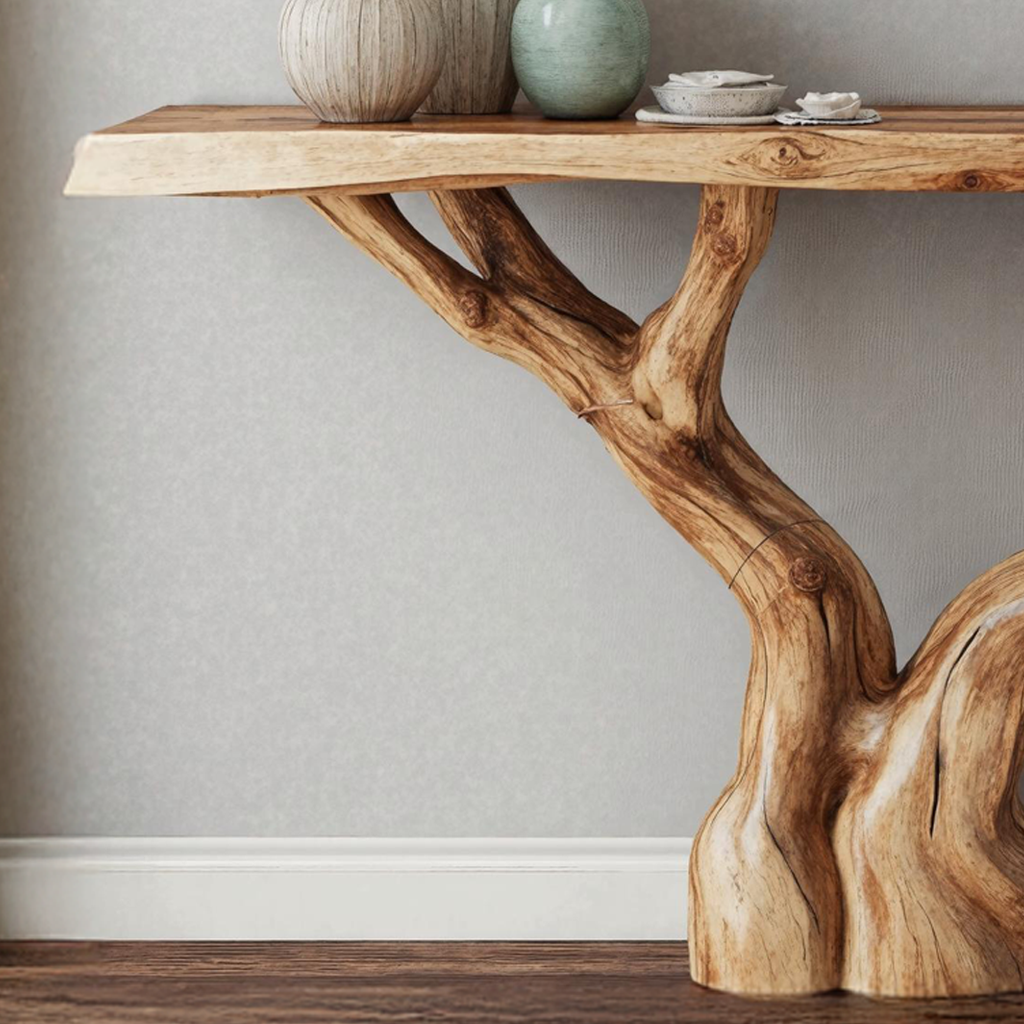 Unique Wood Console Table For Spacious Living Room Designs SILDTCS197