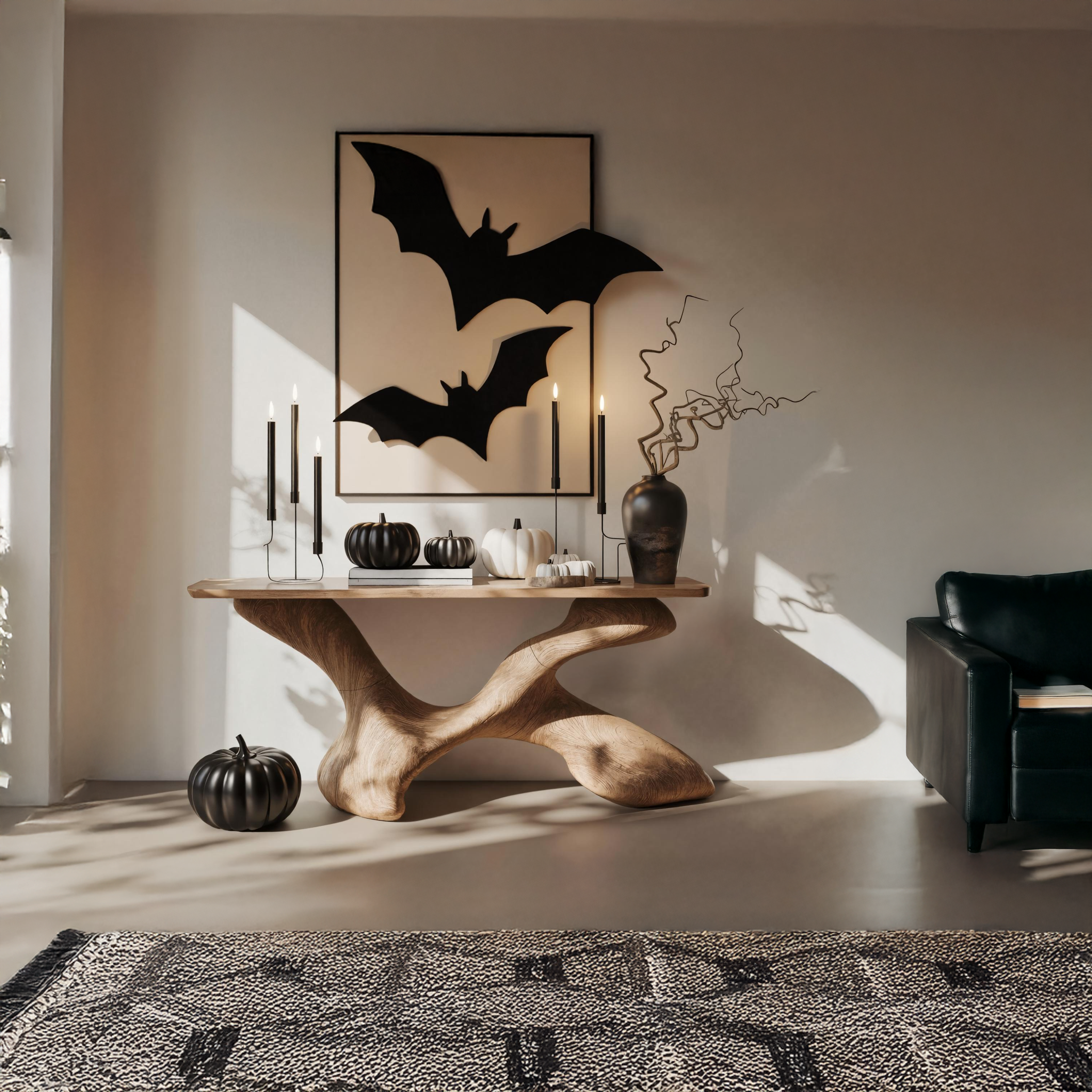 Modern Solid Wood Coffee Table For Living Room Halloween Furniture Decor SILDTTNHCS001
