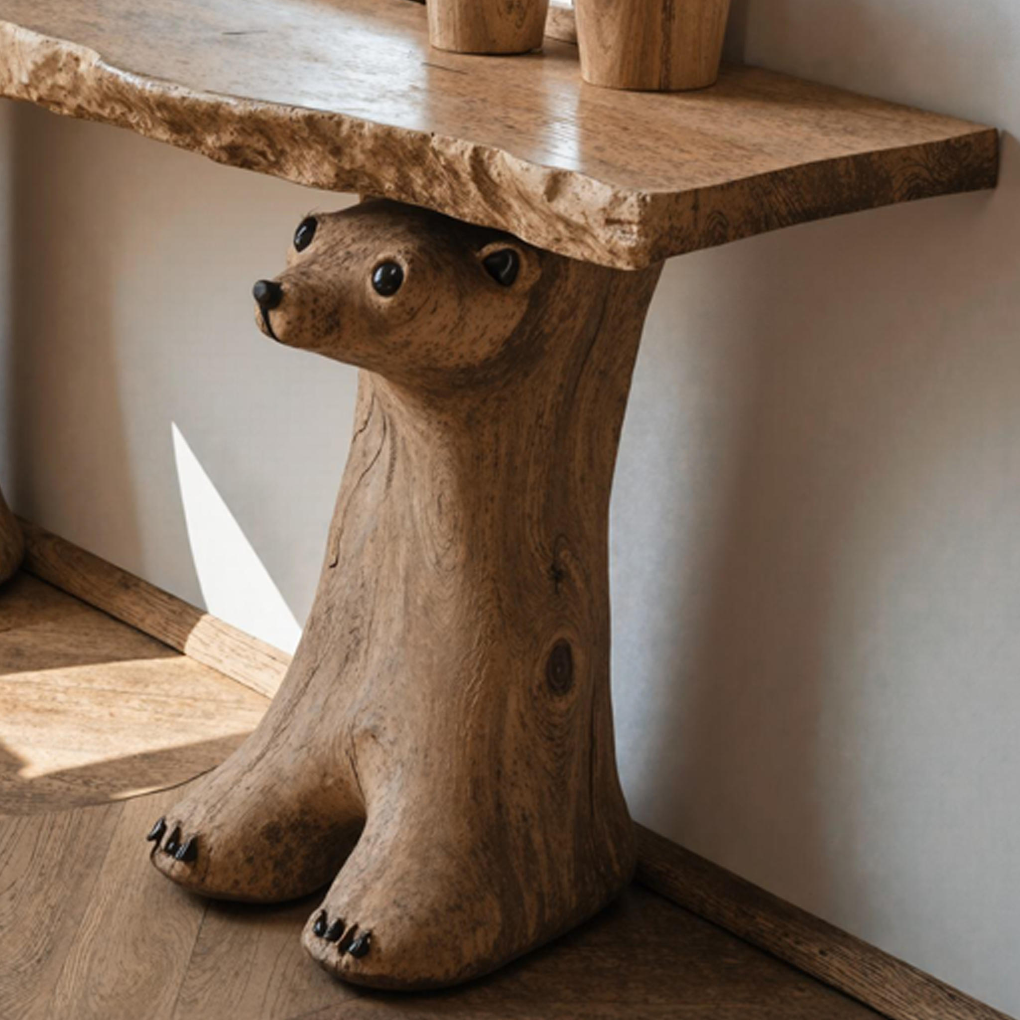 Rustic Hallway Console Table Decorative SILDTCS055