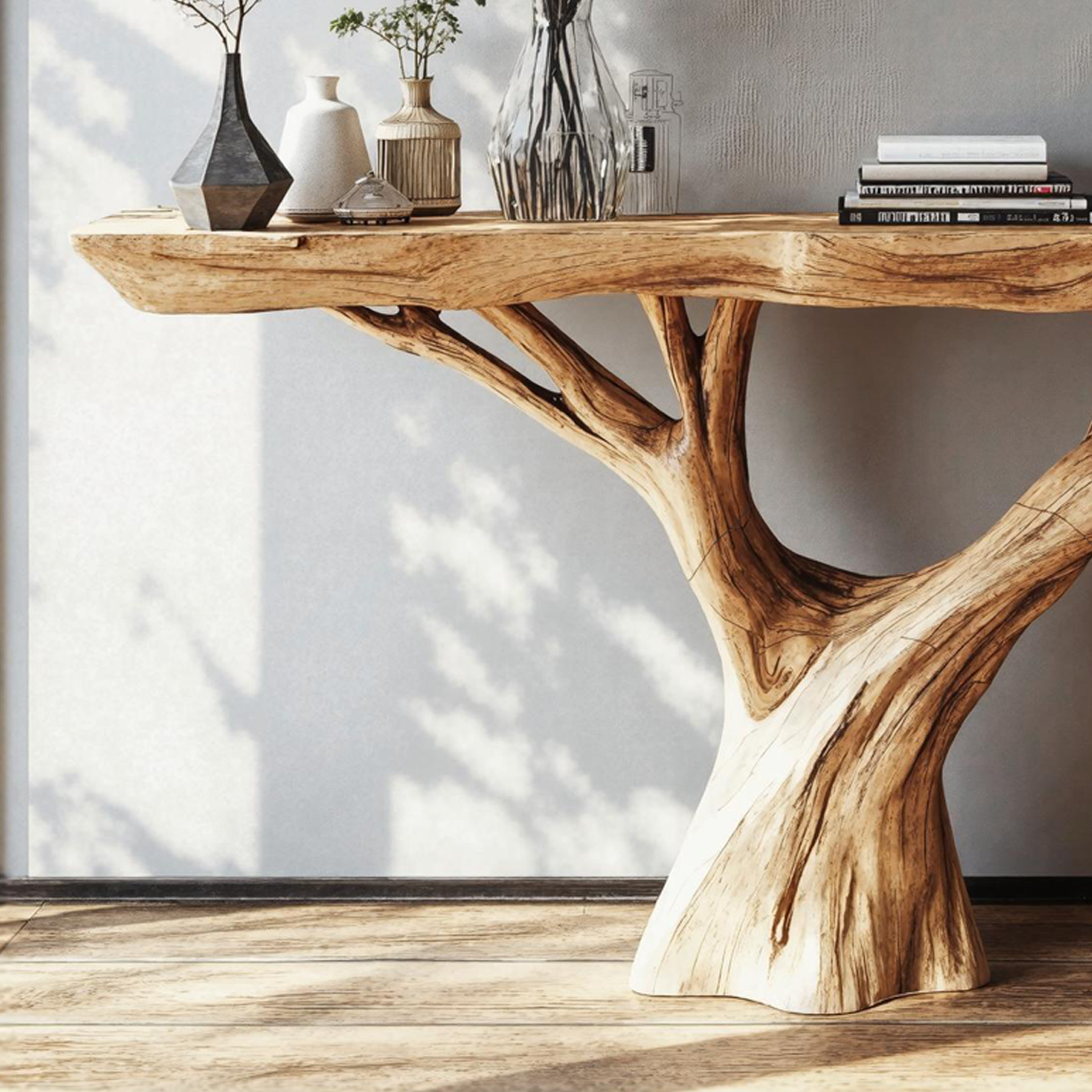 Simple Wood Console Table For Minimalist Hallway Arrangement SILDTCS202