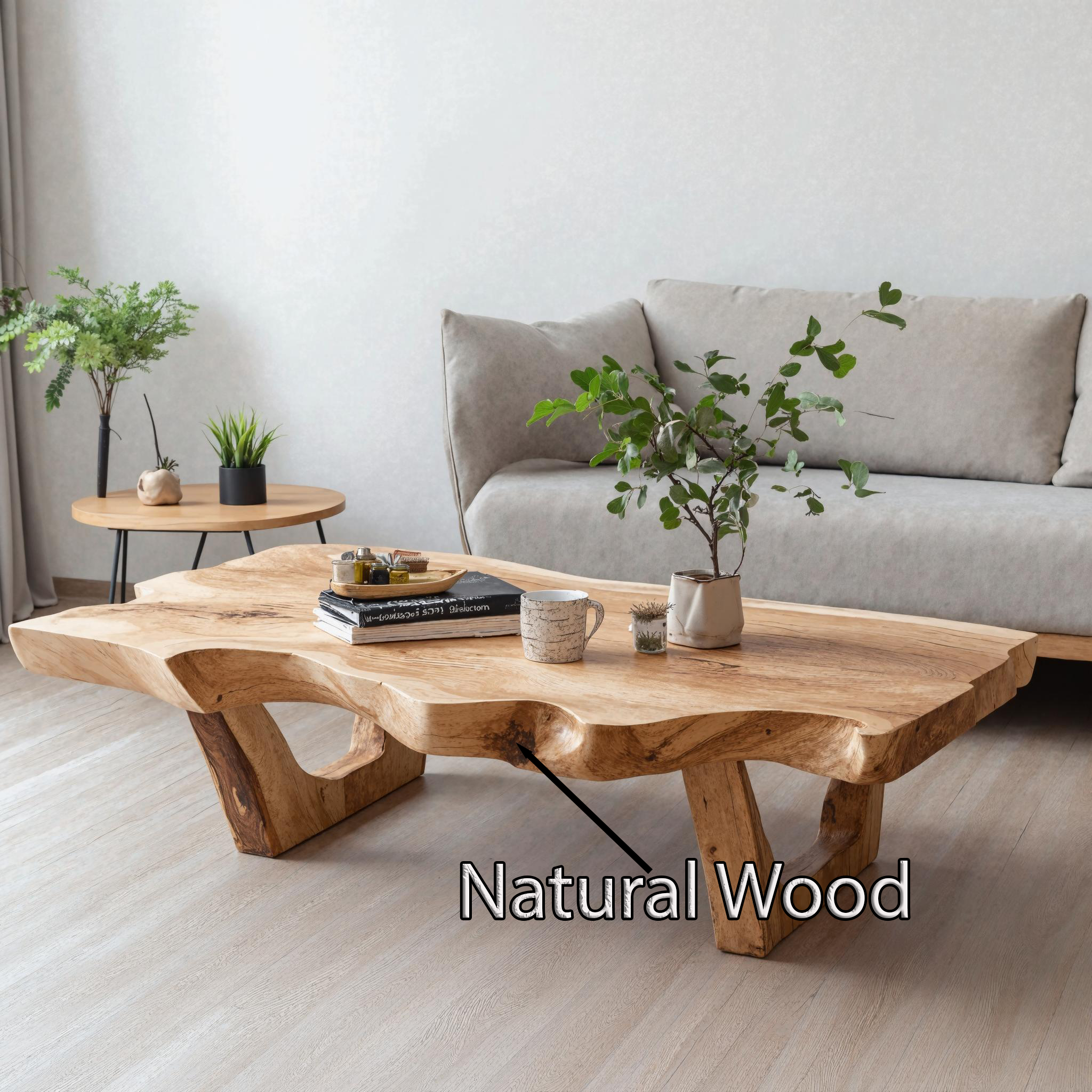 Mid Century Wooden Coffee Table For Living Room Decor SILDTCF133