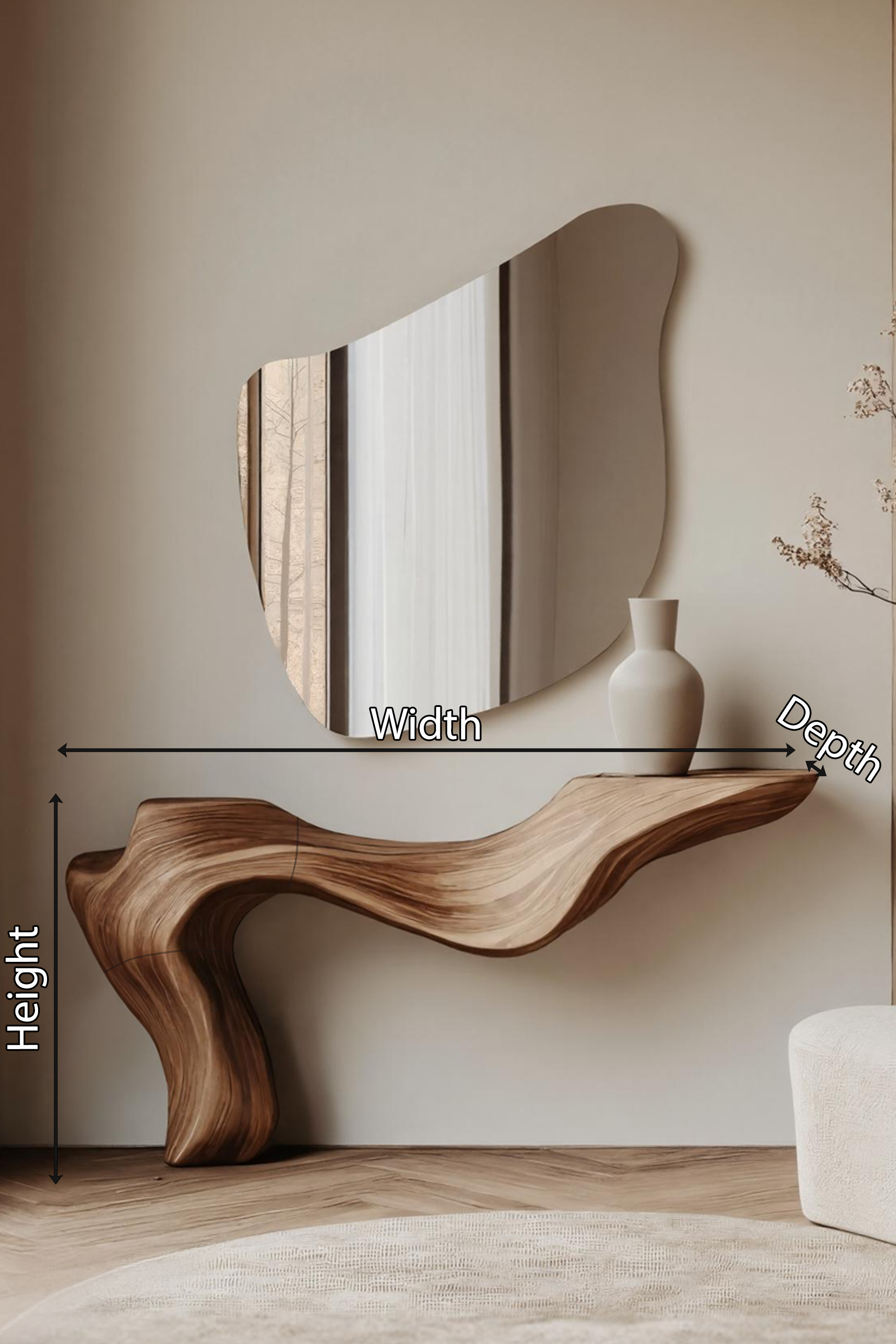 Rustic Live Edge Console Table For Entryway Design Ideas SILDTTNCS001