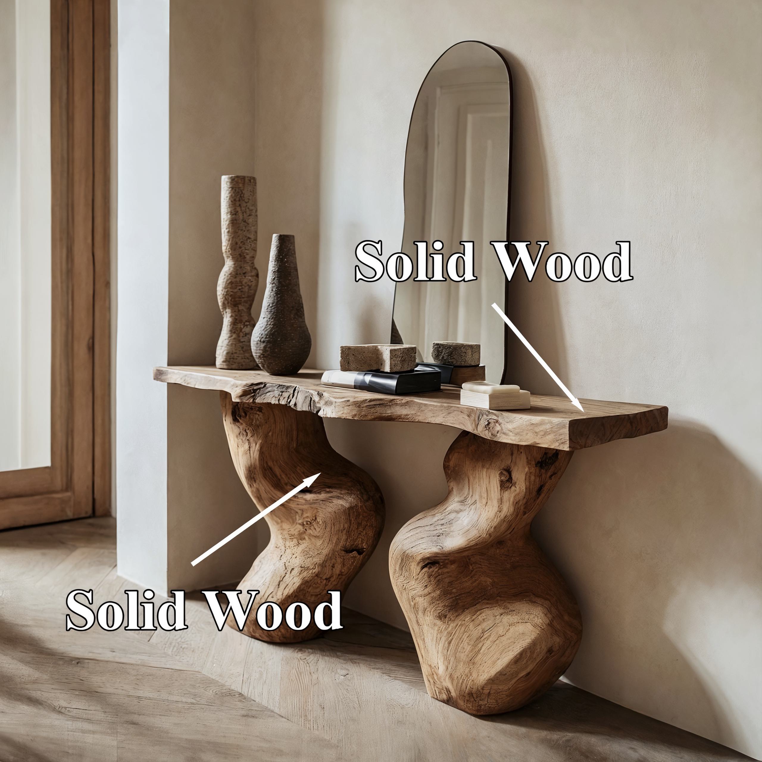 Entryway Table Solid Wood SILDTCS030