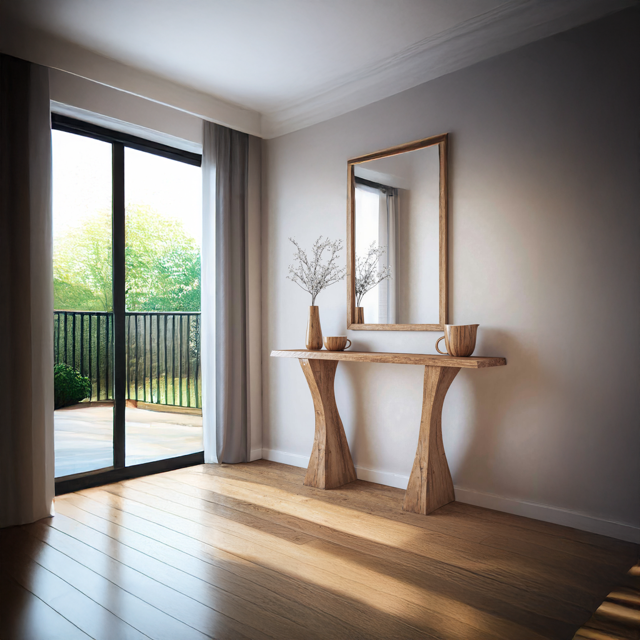 Narrow Floating Edge Console Table Entry Table SILDTCS130