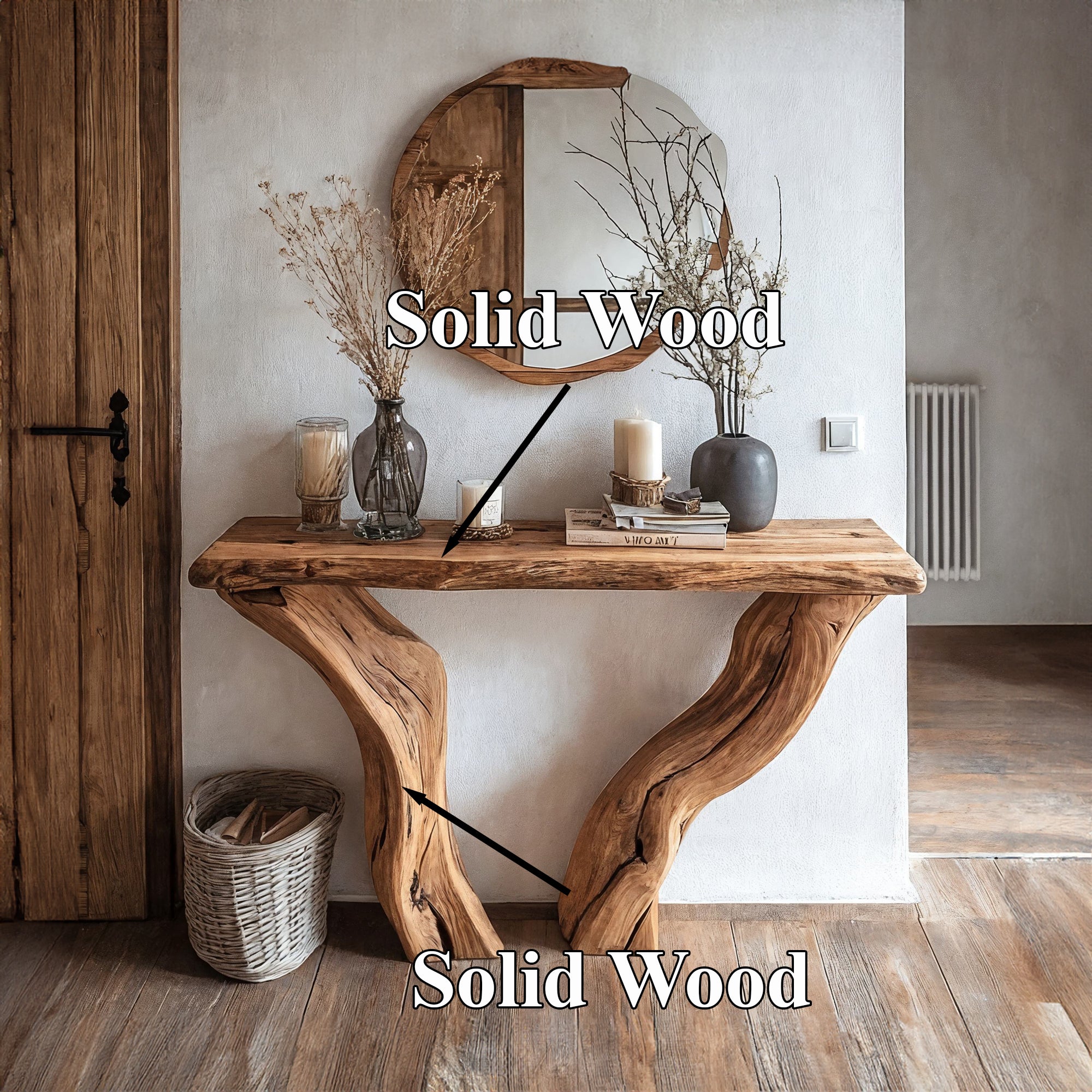 Entryway Console Table Handcrafted SILDTCS050