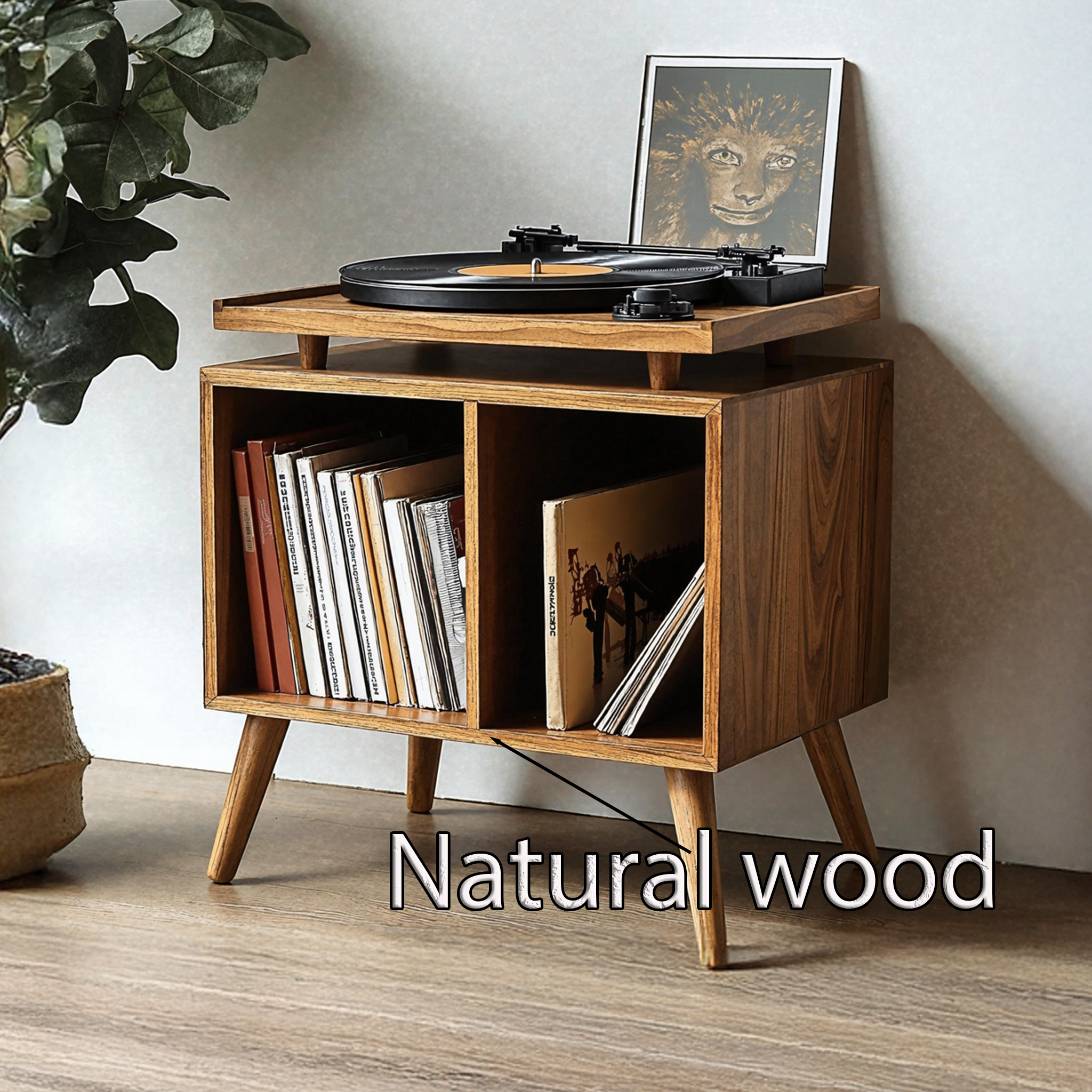 Contemporary Record Player Stand For Living Room, Bedroom, Office SILDTRPT011