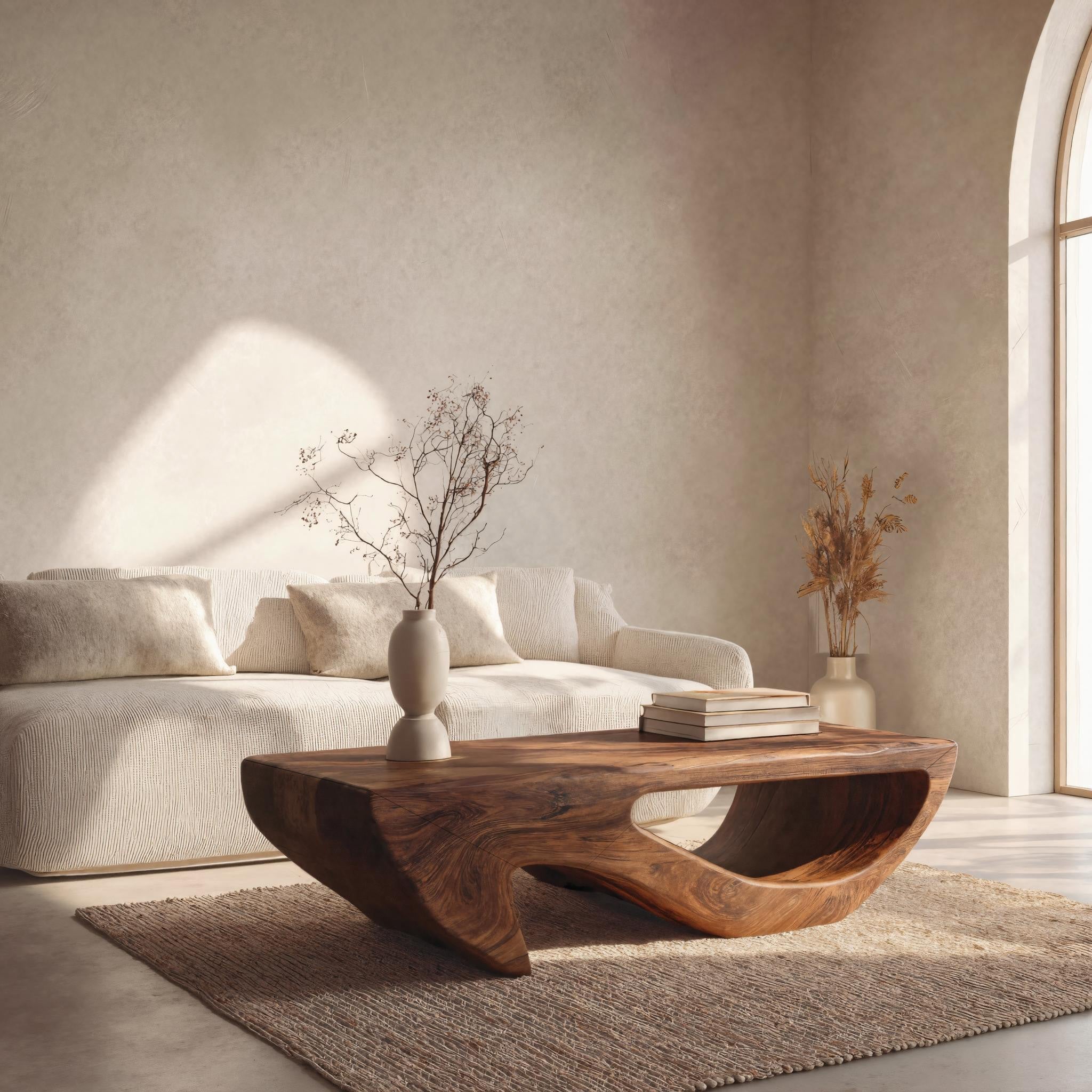 Modern Coffee Table Open Shelf Design For Living Room RTTHHNCF051