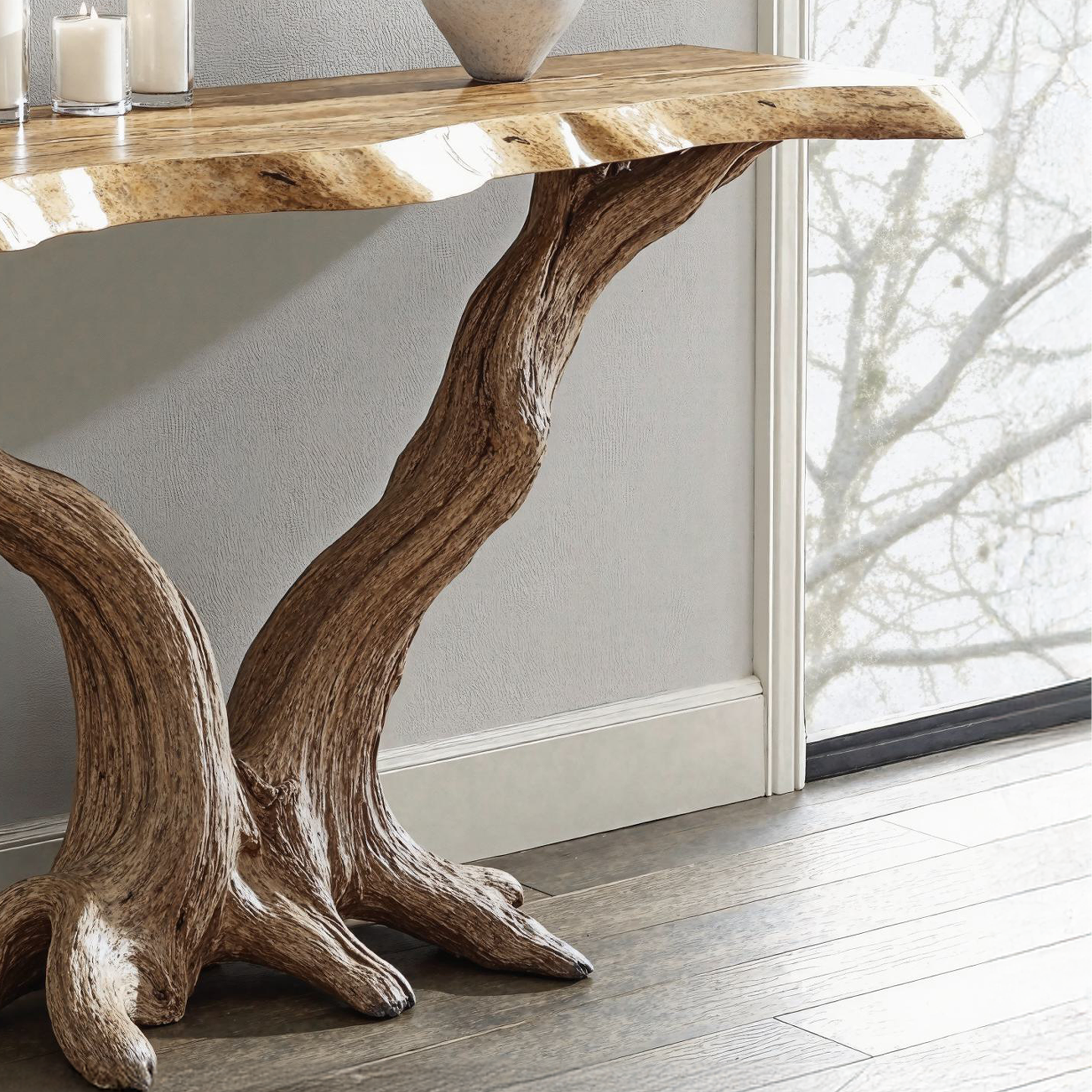 Rustic Reclaimed Console Table For Living Room Decor SILDTCS149