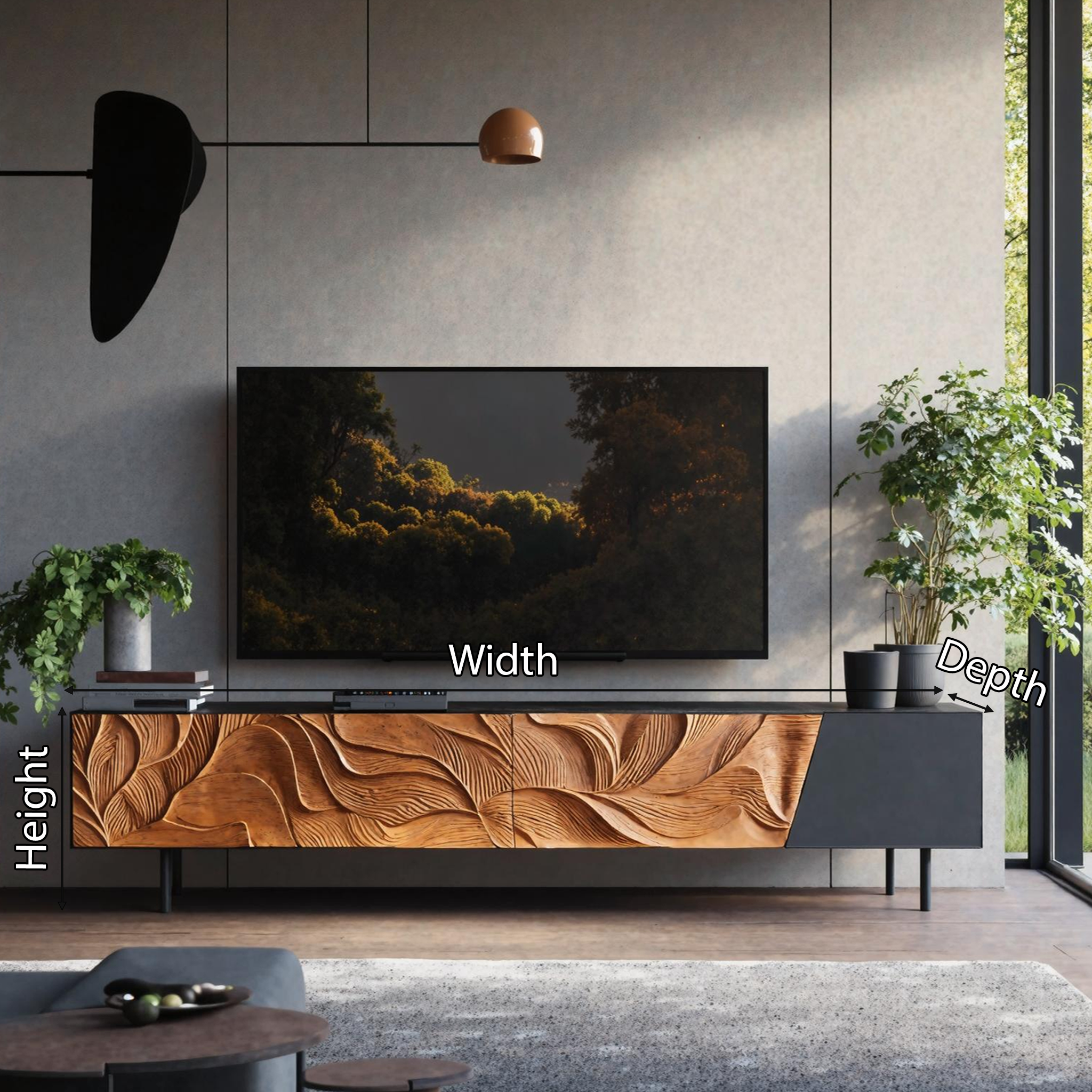 Mid Century TV Cabinet For Furniture Decor SILDTTNTVC045