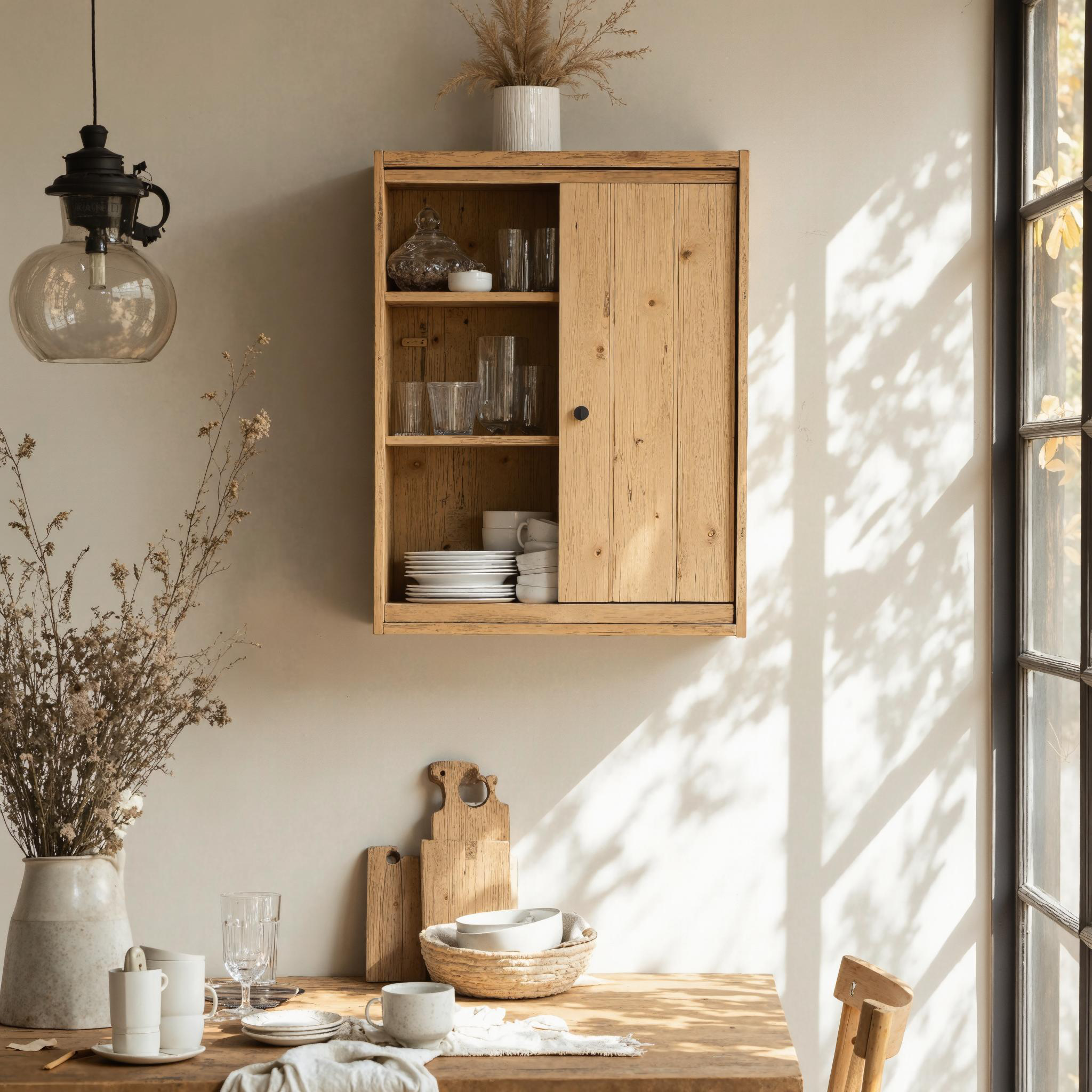 Farmhouse Wooden Kitchen Cabinet For Kitchen Design SILDTKC011