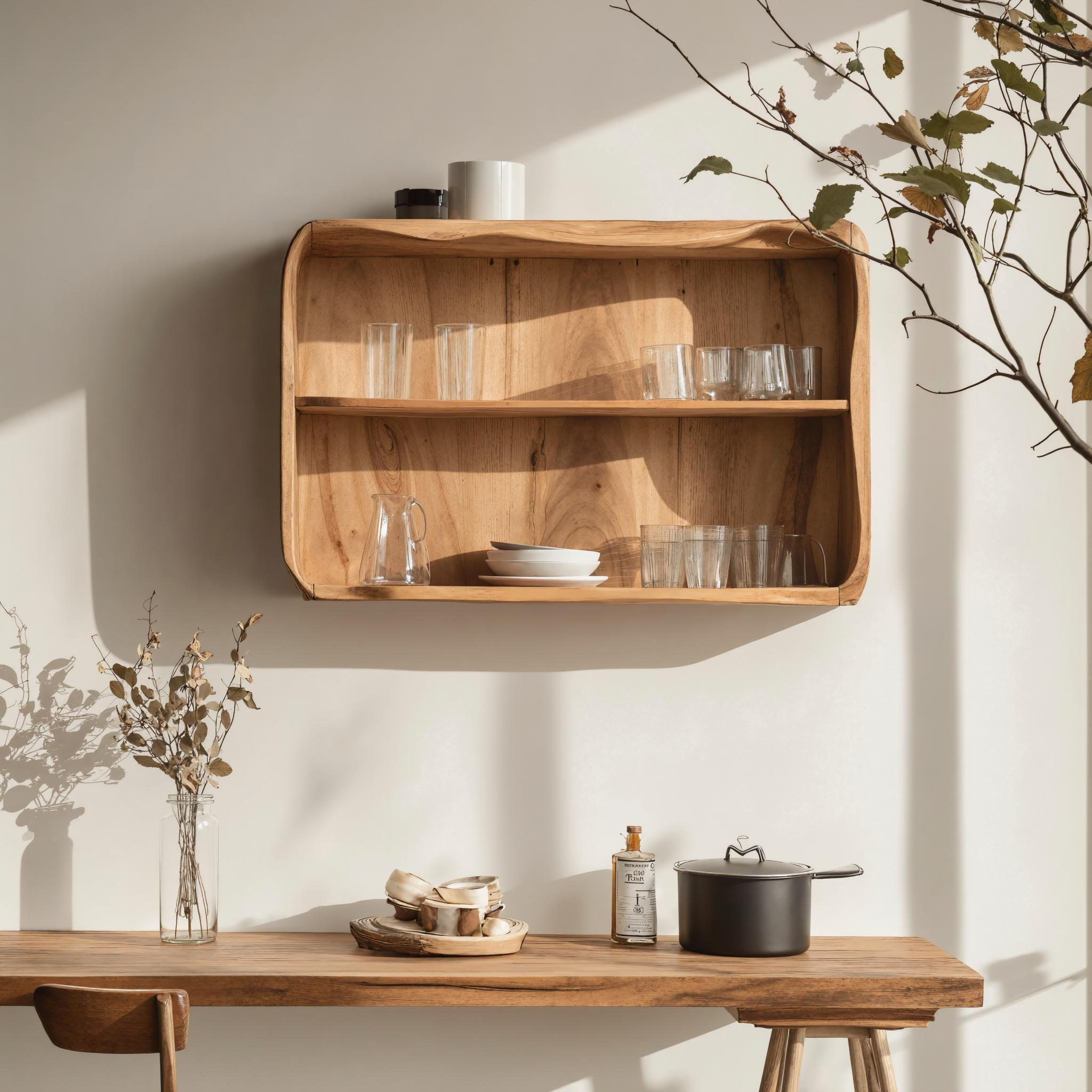 Mid Century Wooden Kitchen Cabinet For Kitchen SILDTKC001