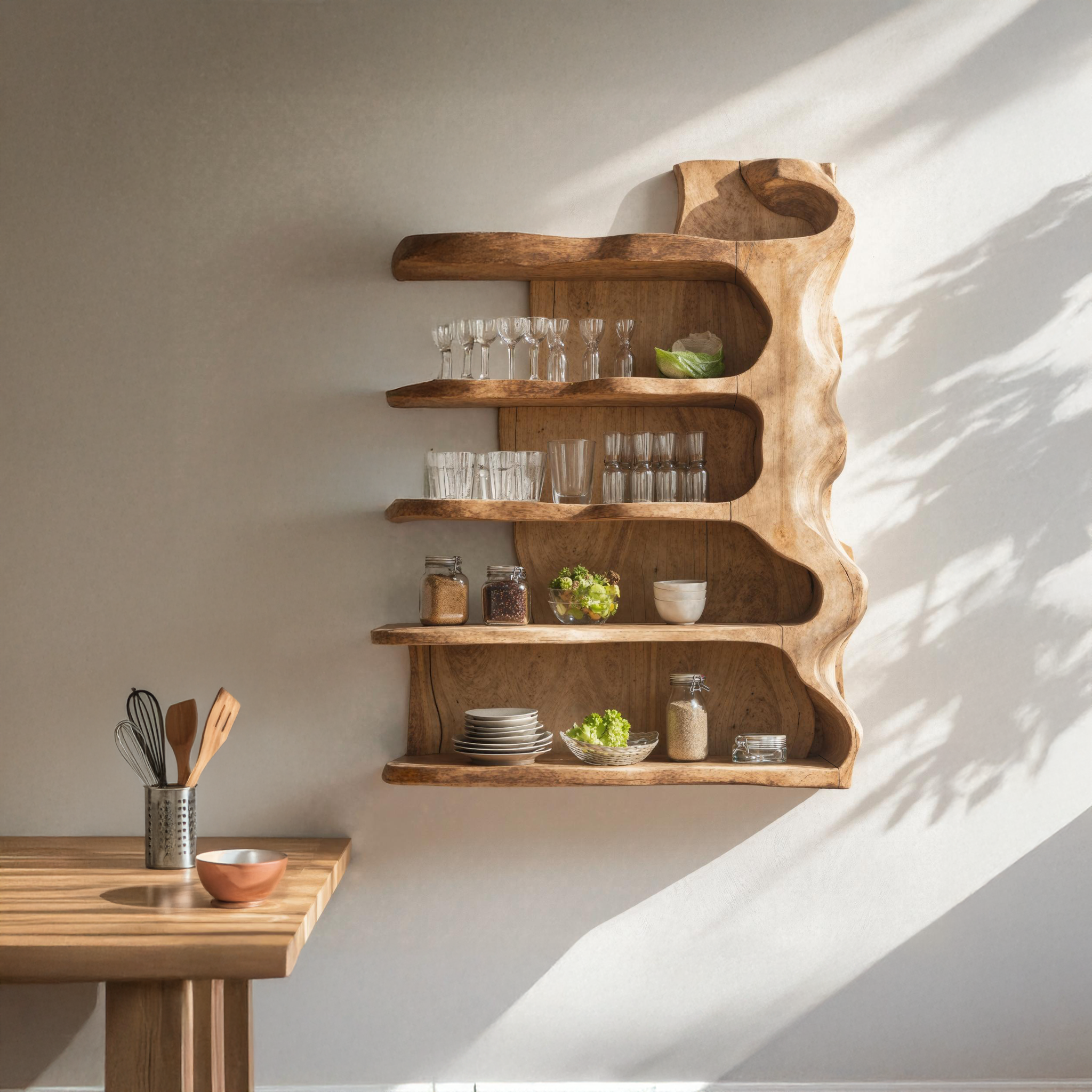 Vintage Solid Wood Kitchen Storage For Kitchen Design SILDTKC004