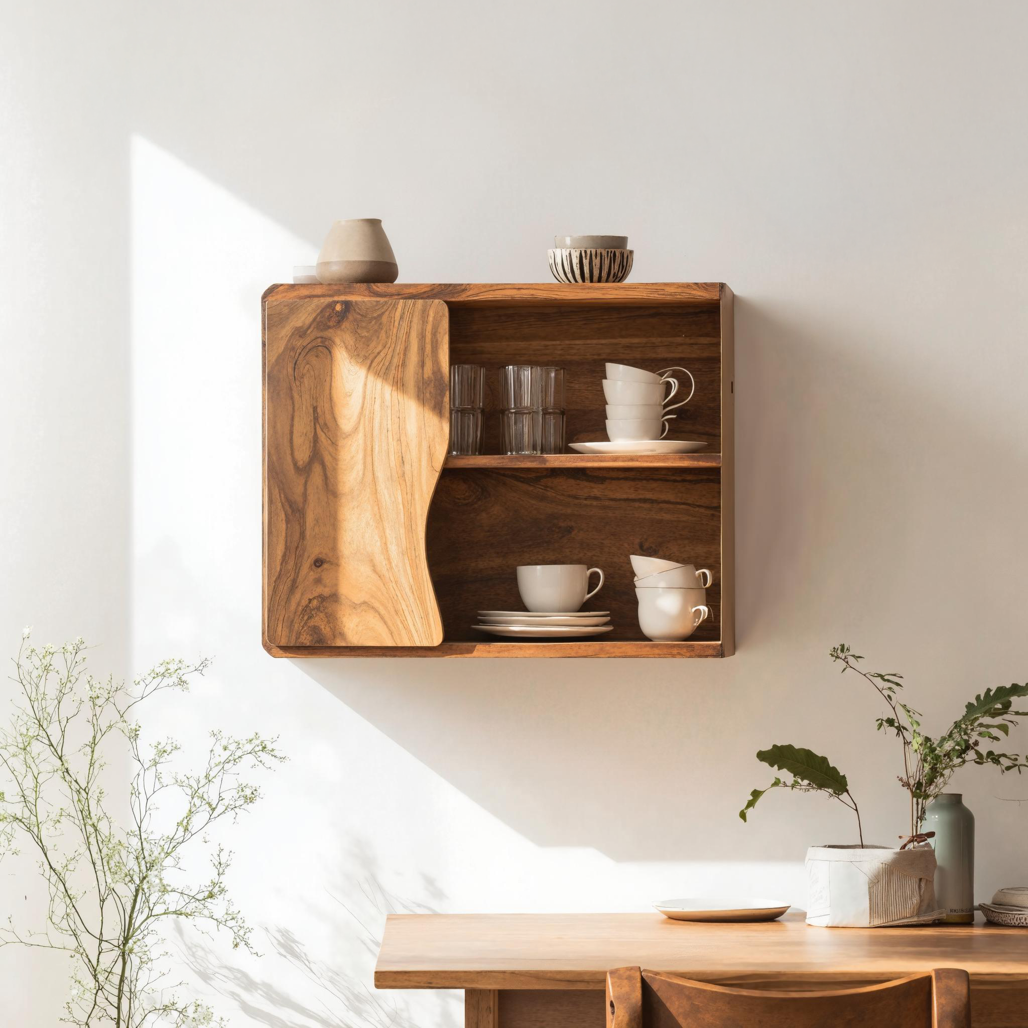 Mid Century Wooden Kitchen Cabinet For Furniture Decor SILDTKC009