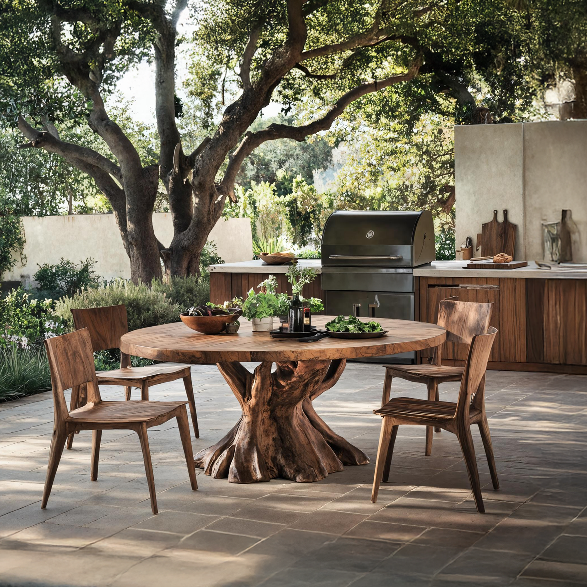 Handcrafted Kitchen Table For Artisanal Decor SILDTTRDN005