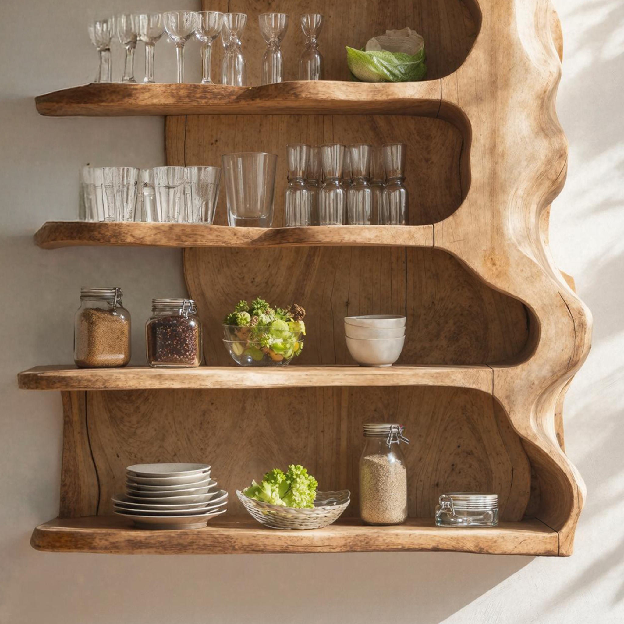 Vintage Solid Wood Kitchen Storage For Kitchen Design SILDTKC004