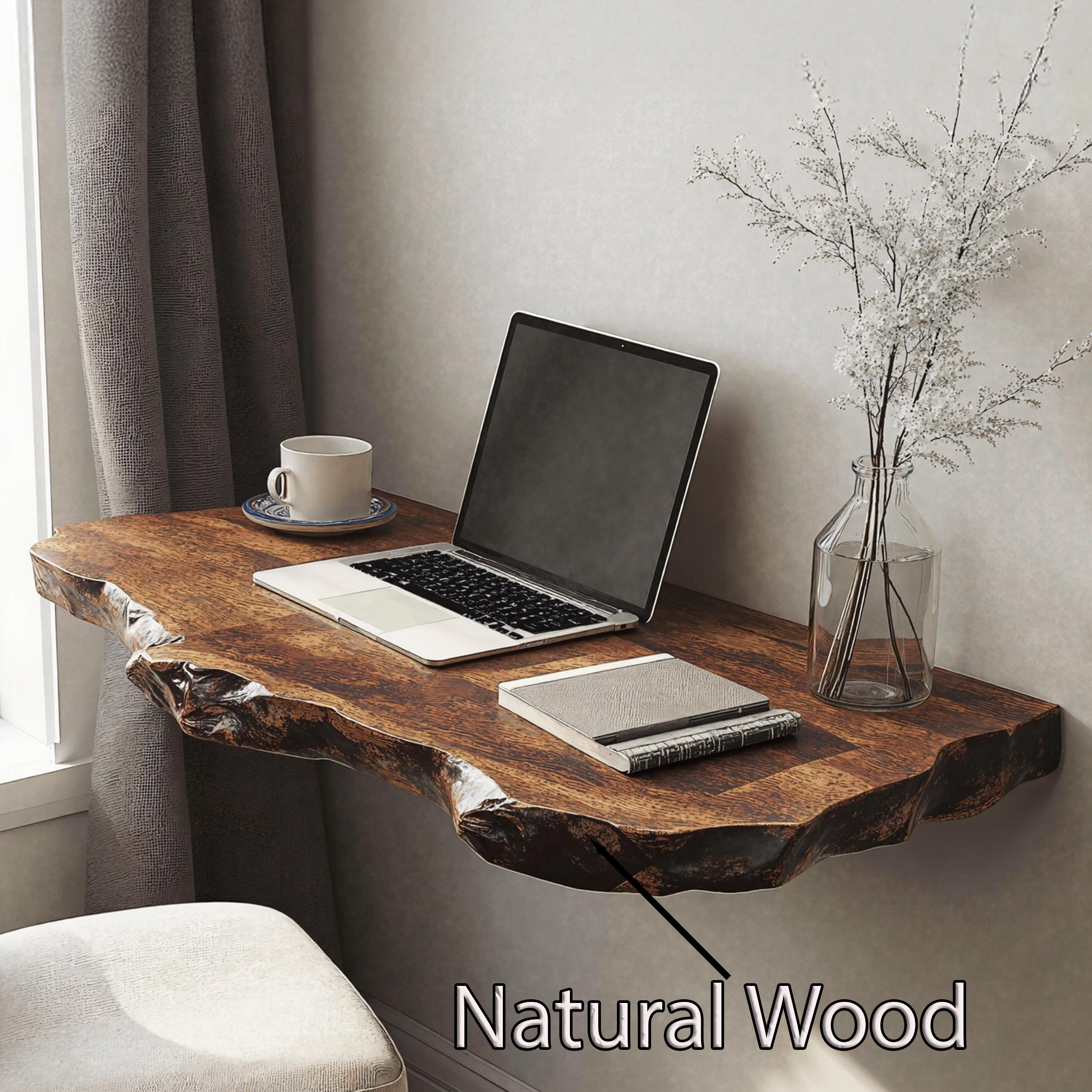 Vintage Wooden Floating Table For Timeless Living Room Beauty SILDTFLD020