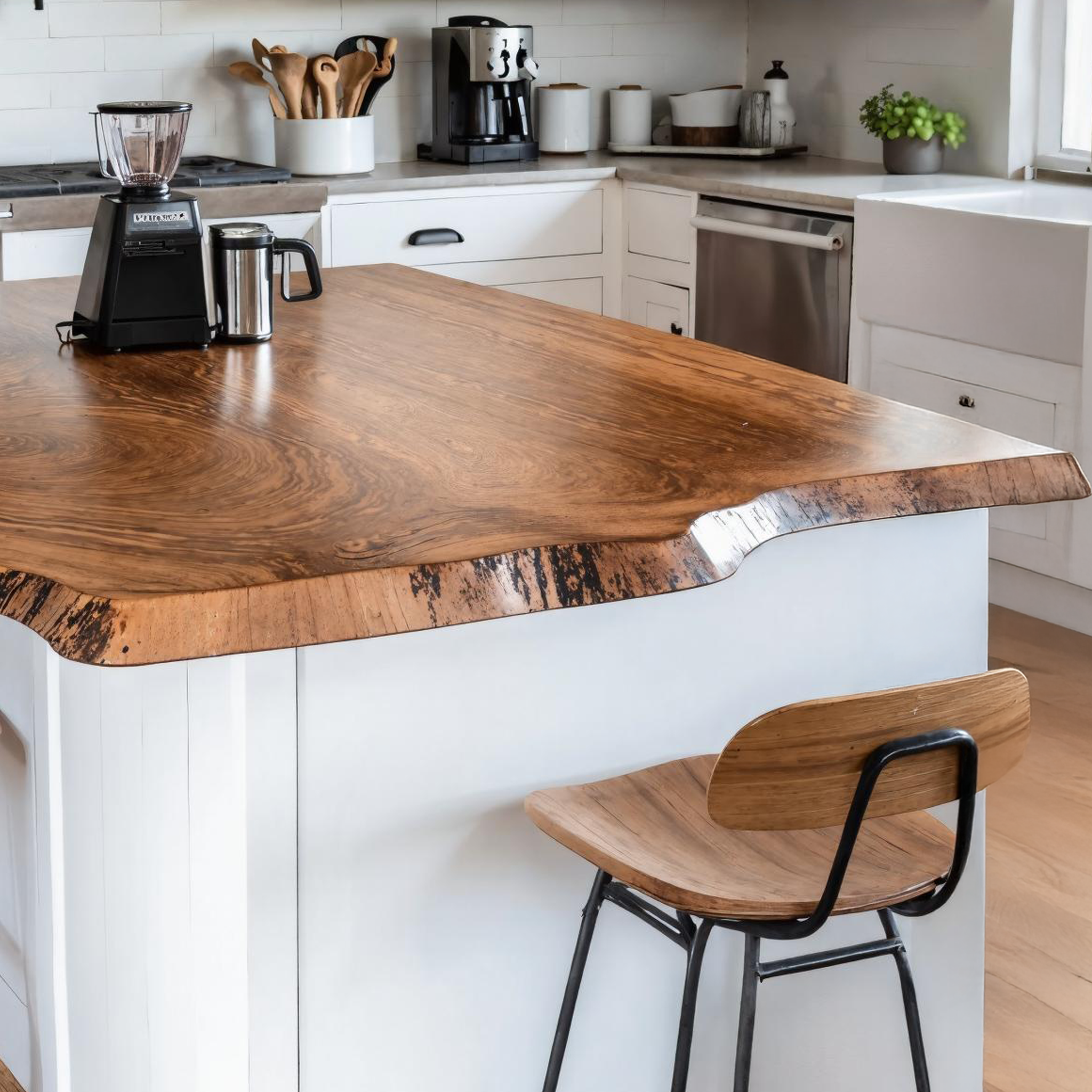 Farmhouse Wooden Kitchen Countertop For Functional Furniture Decor SILDTKCT003
