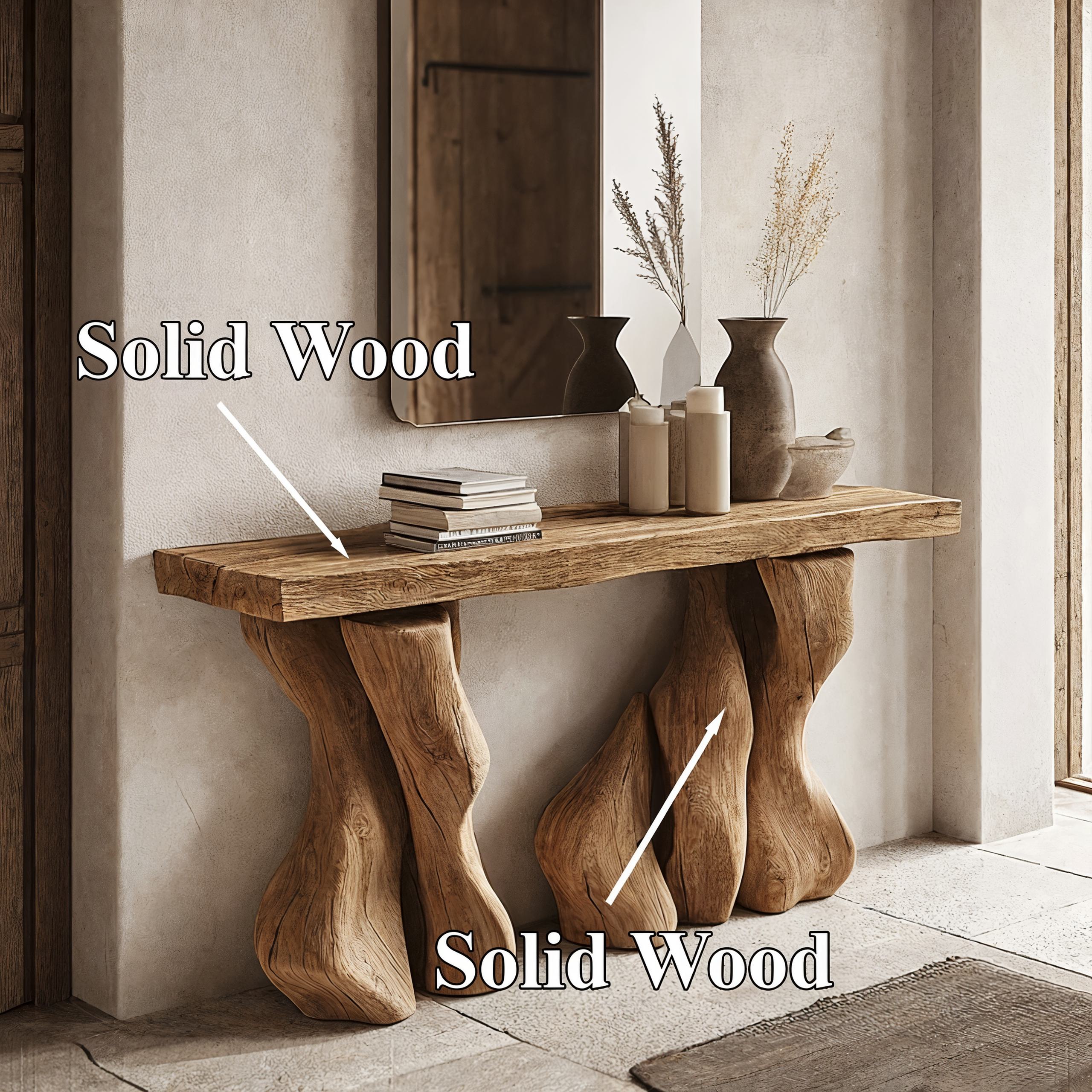 Rustic Entry Console Table SILDTCS028