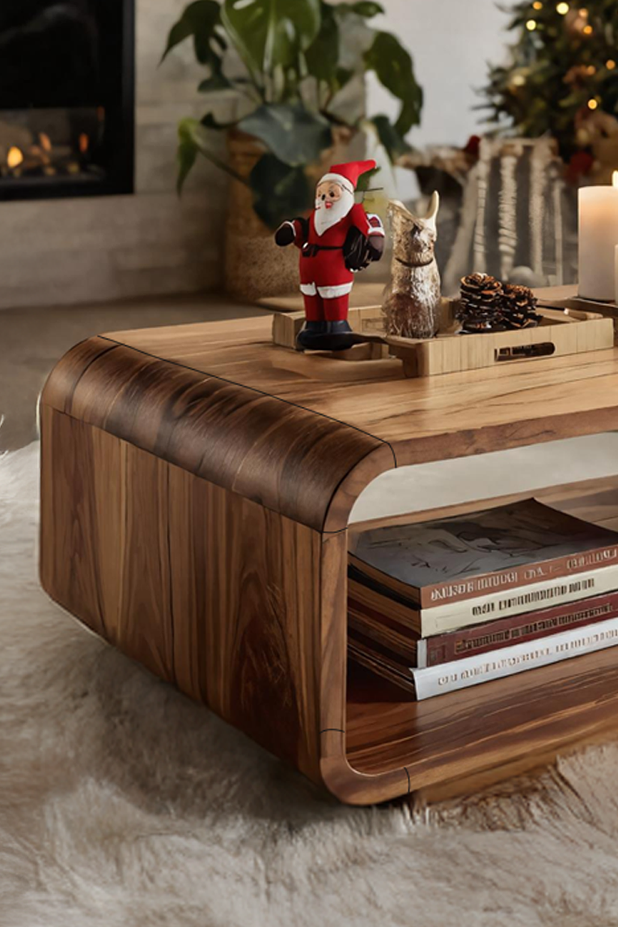 Rustic Farmhouse Coffee Table For Holiday Living Room Decoration SILDTTRCCF015