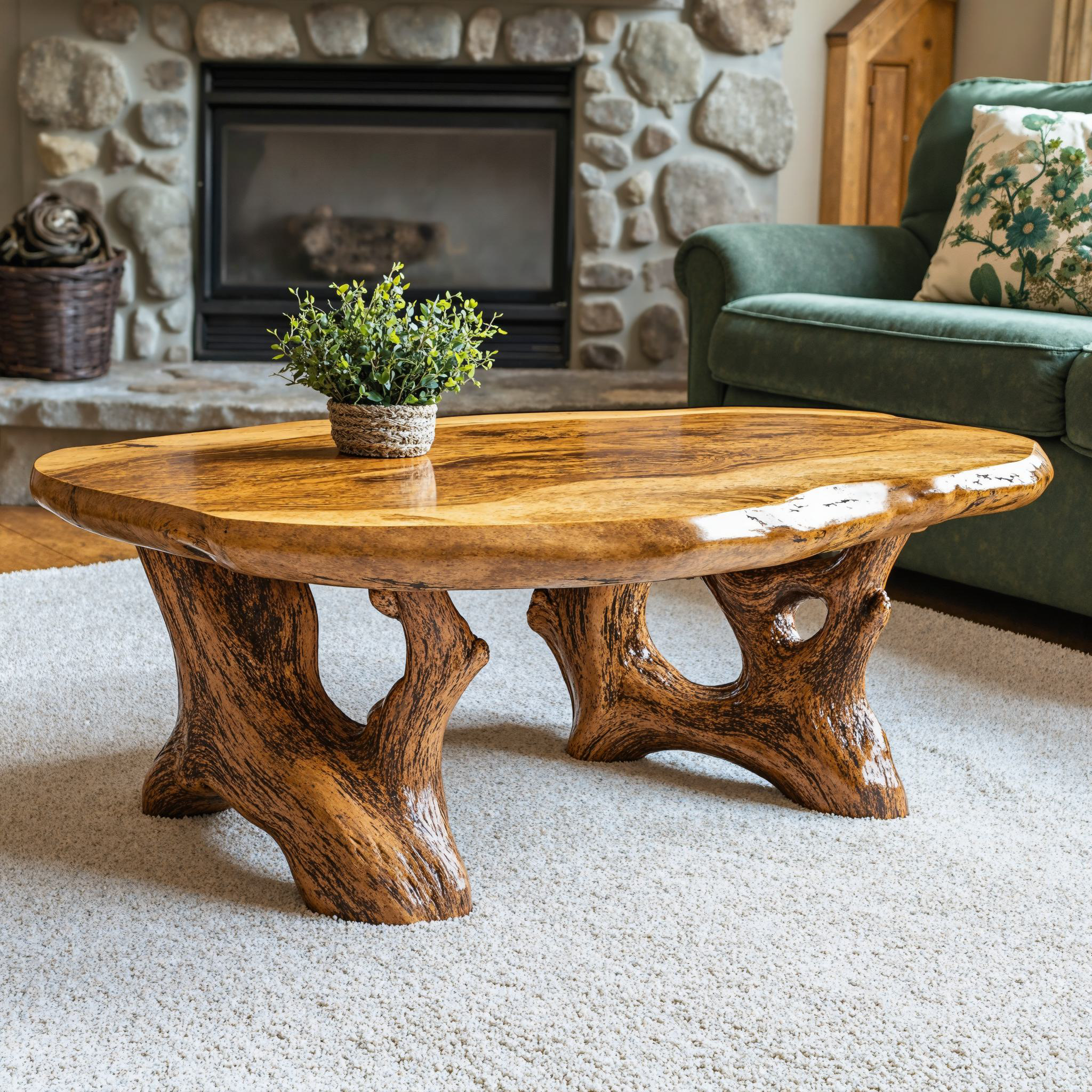 Wooden Coffee Table For Living Room Home SILDTCF049