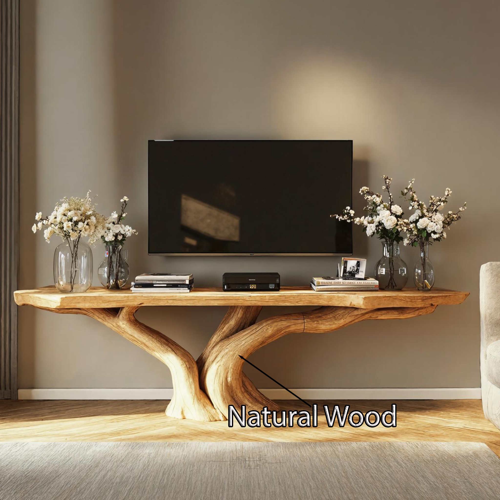 Farmhouse Reclaimed Floating TV Stand For Entryway And Living Room SILDTTVC028