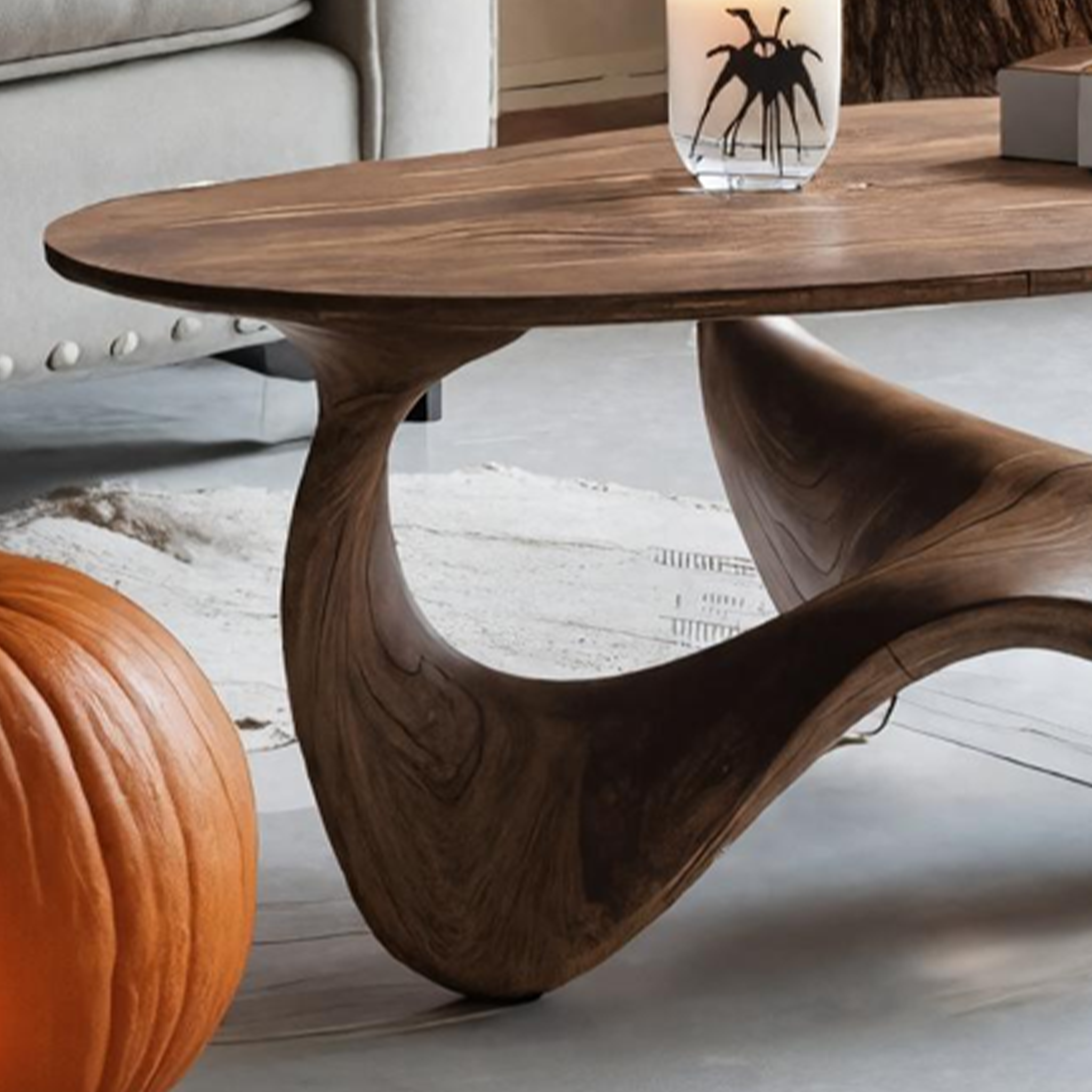 Modern Live Edge Coffee Table For Bedroom Decor Halloween Furniture SILDTTRHCF008
