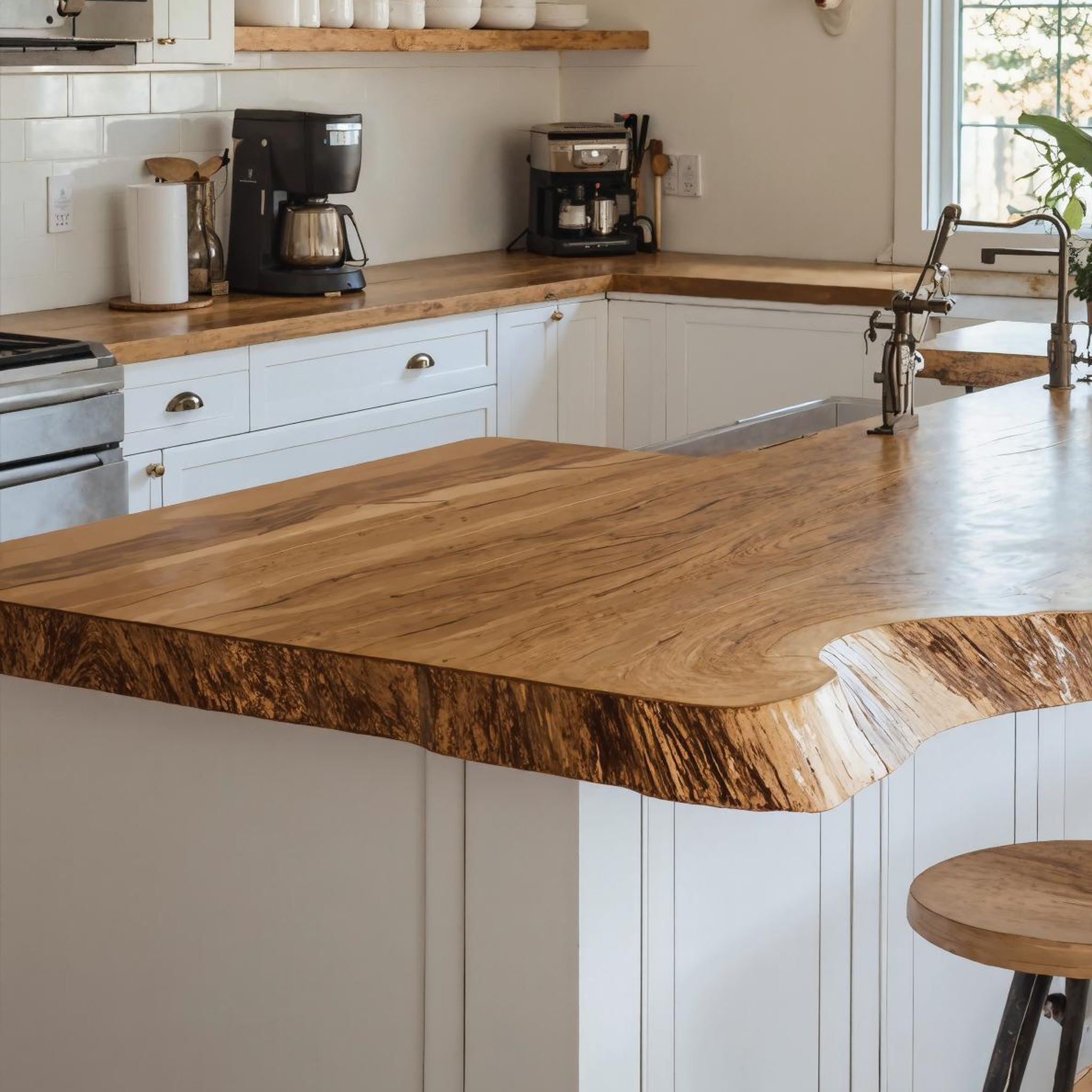 Vintage Solid Wood Kitchen Tabletop For Classic Kitchen Design SILDTKCT004