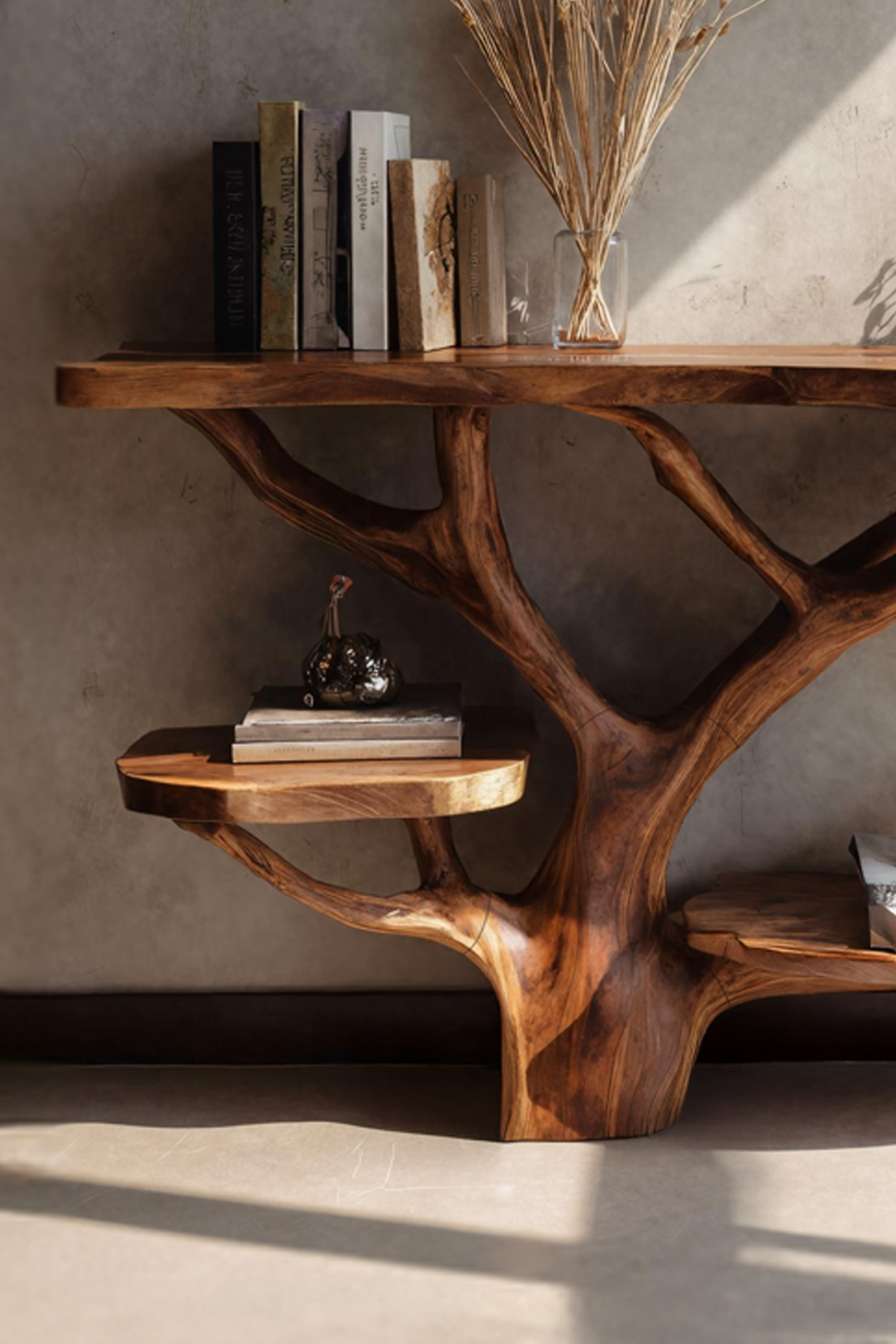 Farmhouse Solid Wood Console Table For Cozy Rustic Home Interior SILDTTNCS030