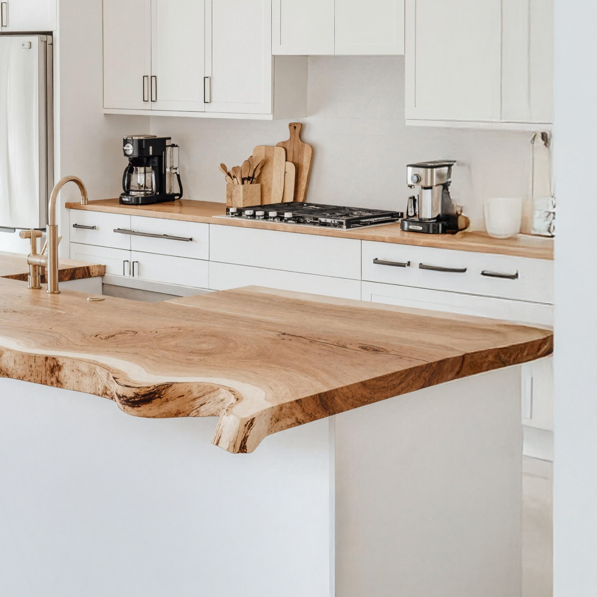 Mid Century Live Edge Countertop Modern Kitchen SILDTKCT019