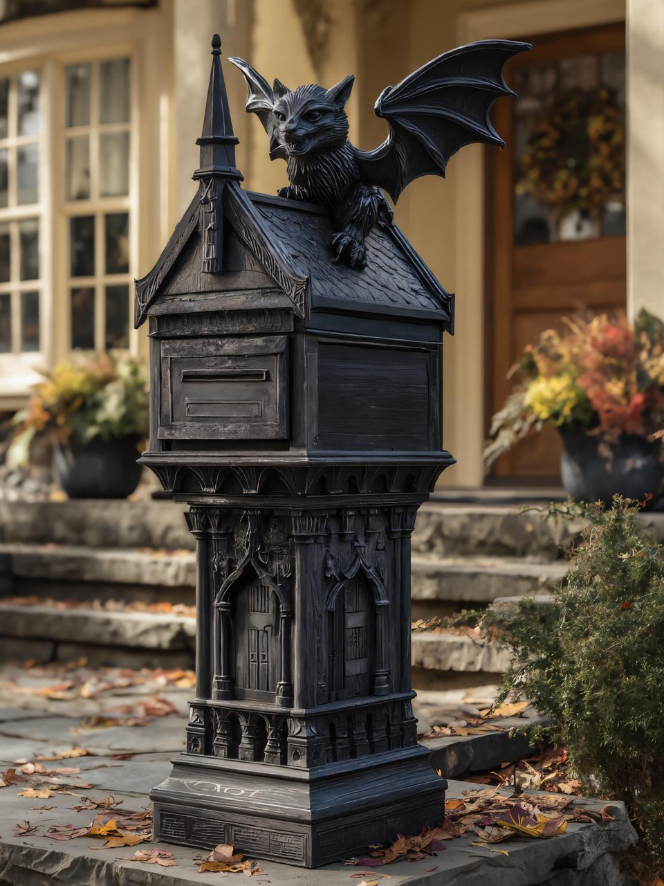 Gothic Gargoyle Mailbox For Garden Or Halloween Decor SITHTTHW011