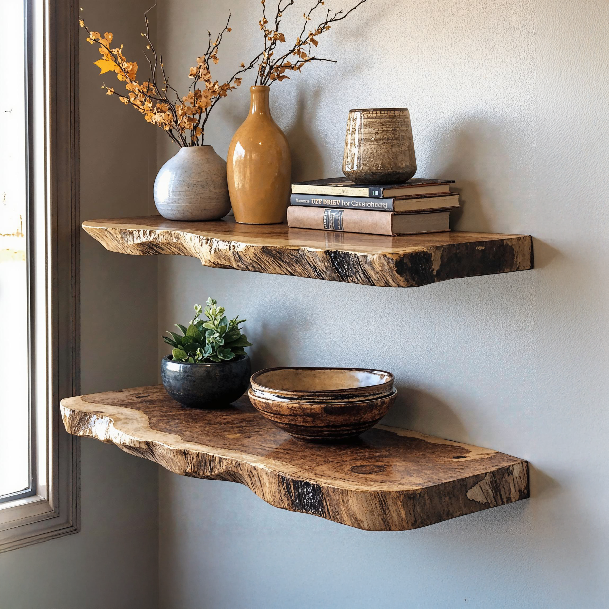 Rustic Wooden Floating Shelf For Living Room Decoration SILDTFL130