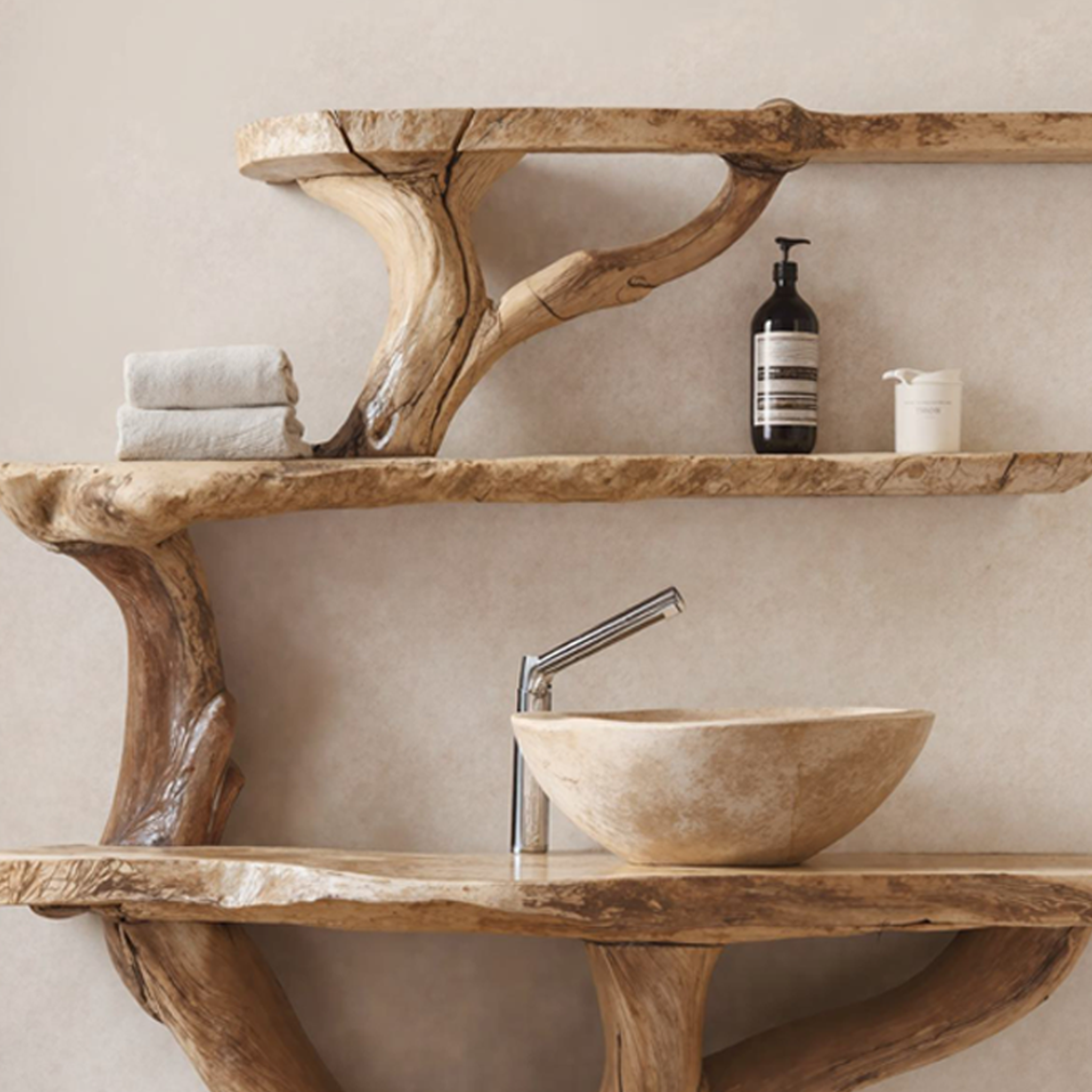 Live Edge Vanity Bathroom Sink SILDTBRV009