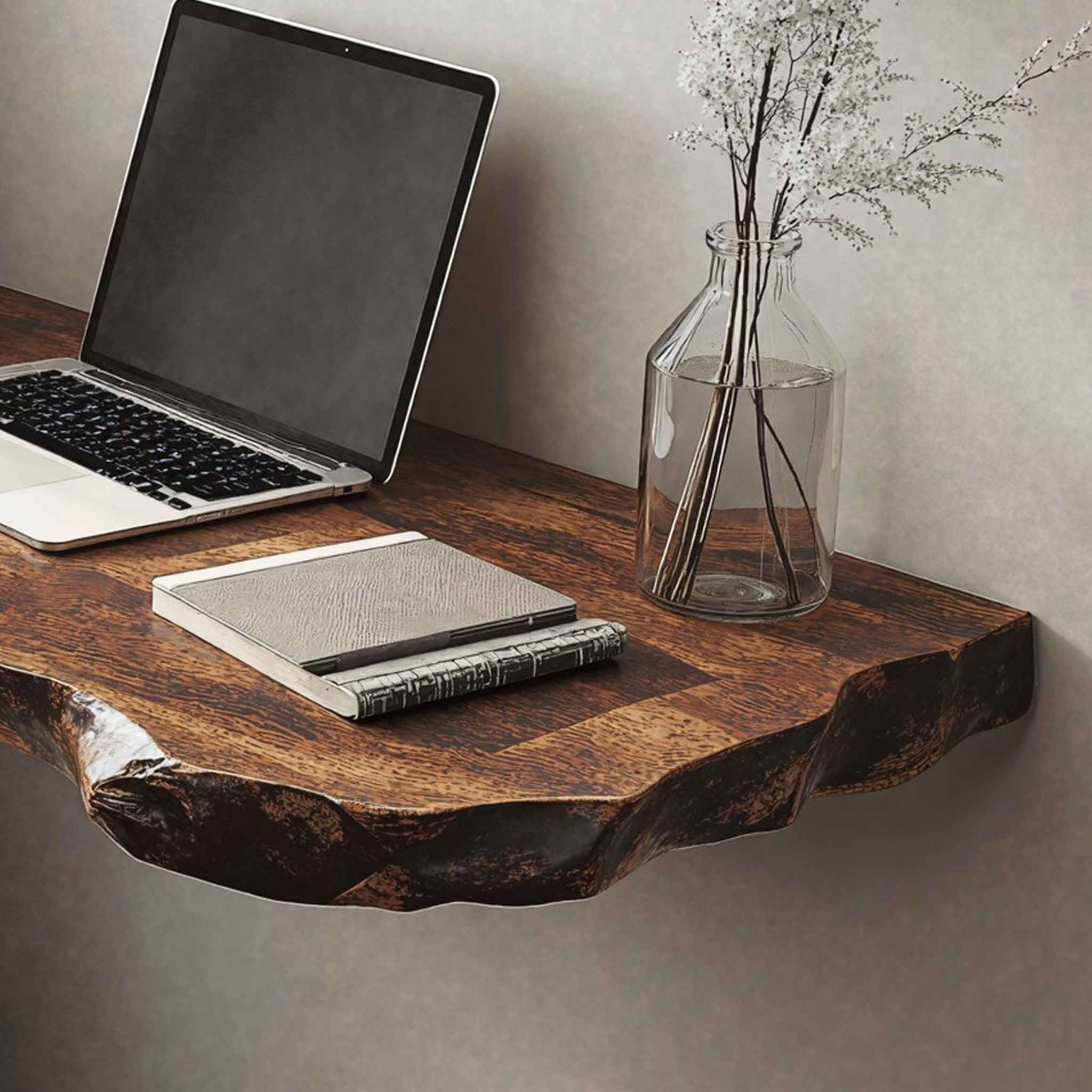 Vintage Wooden Floating Table For Timeless Living Room Beauty SILDTFLD020