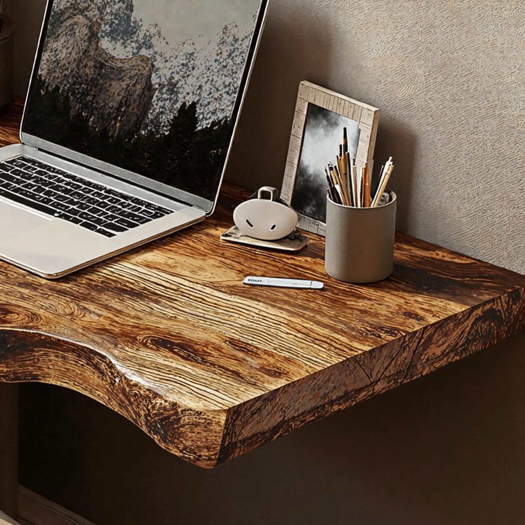 Farmhouse Solid Wood Floating Desk For Nature Inspired Home Styling SILDTFLD015