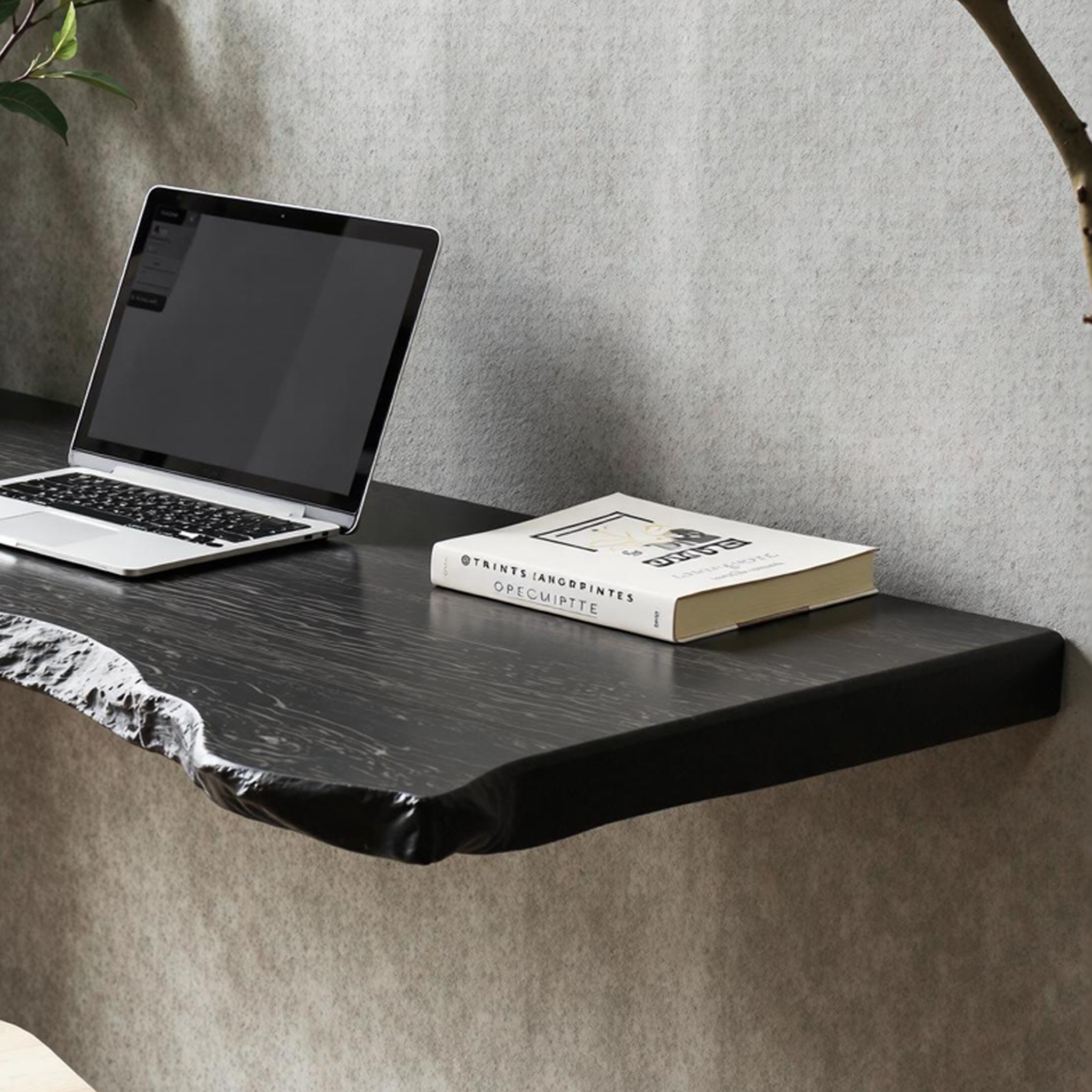 Rustic Wooden Floating Table For Cozy Bedroom Furniture SILDTFLD010