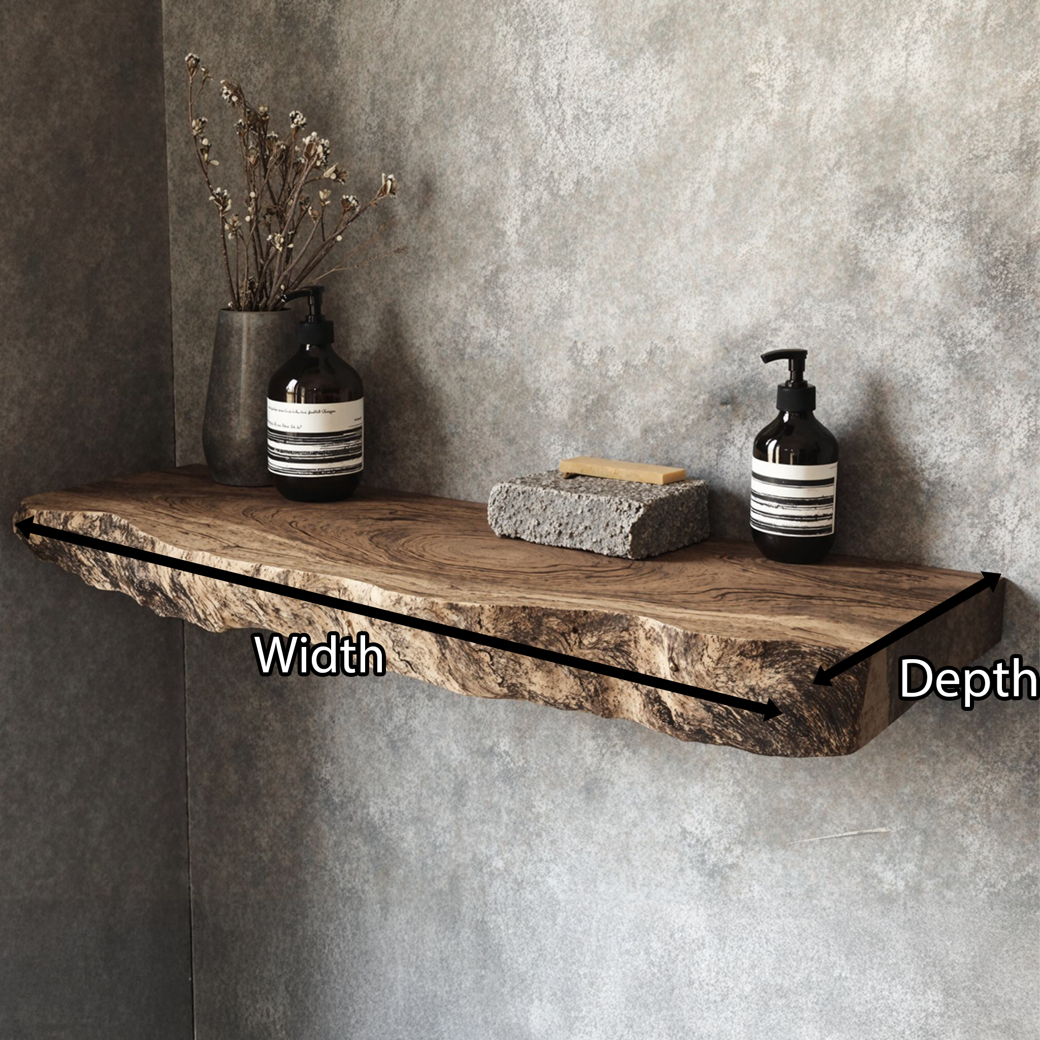 Live Edge Shelves Wall Shelves Living Room Home SILDTFL049