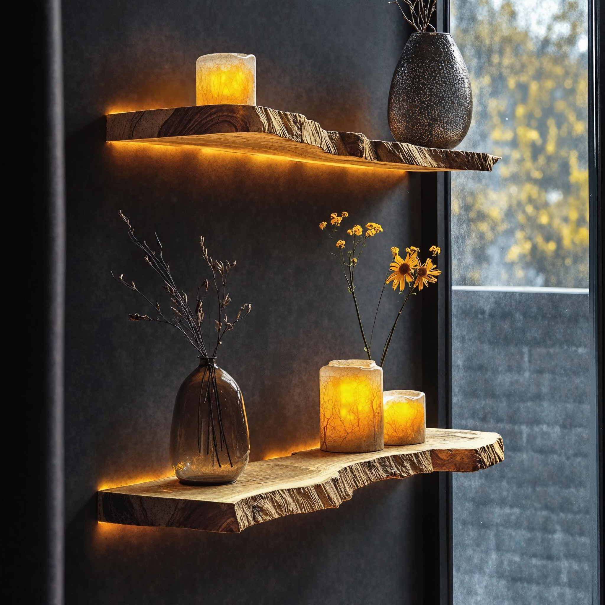 Farmhouse Wooden Floating Shelf For Living Room Storage SILDTFL148