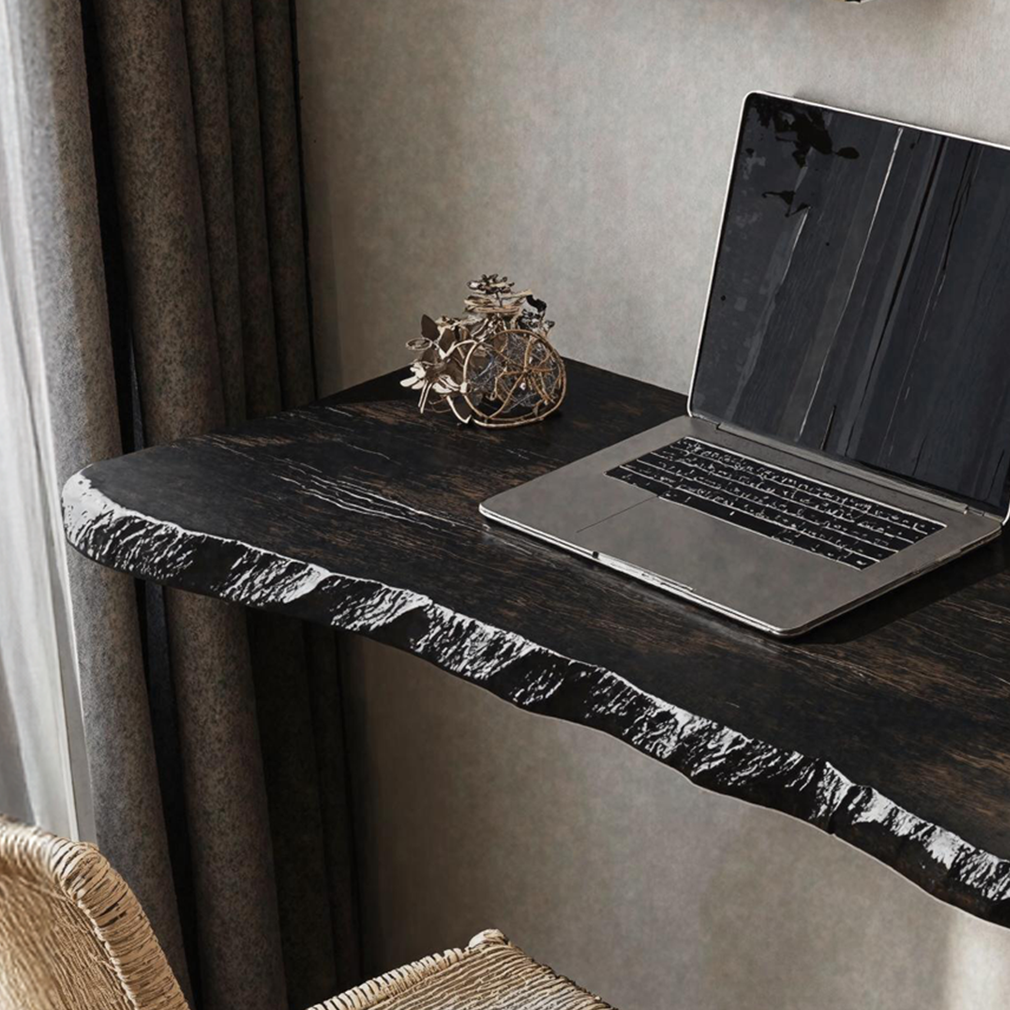 Vintage Wooden Floating Table For Elegant Living Room Setup SILDTFLD012
