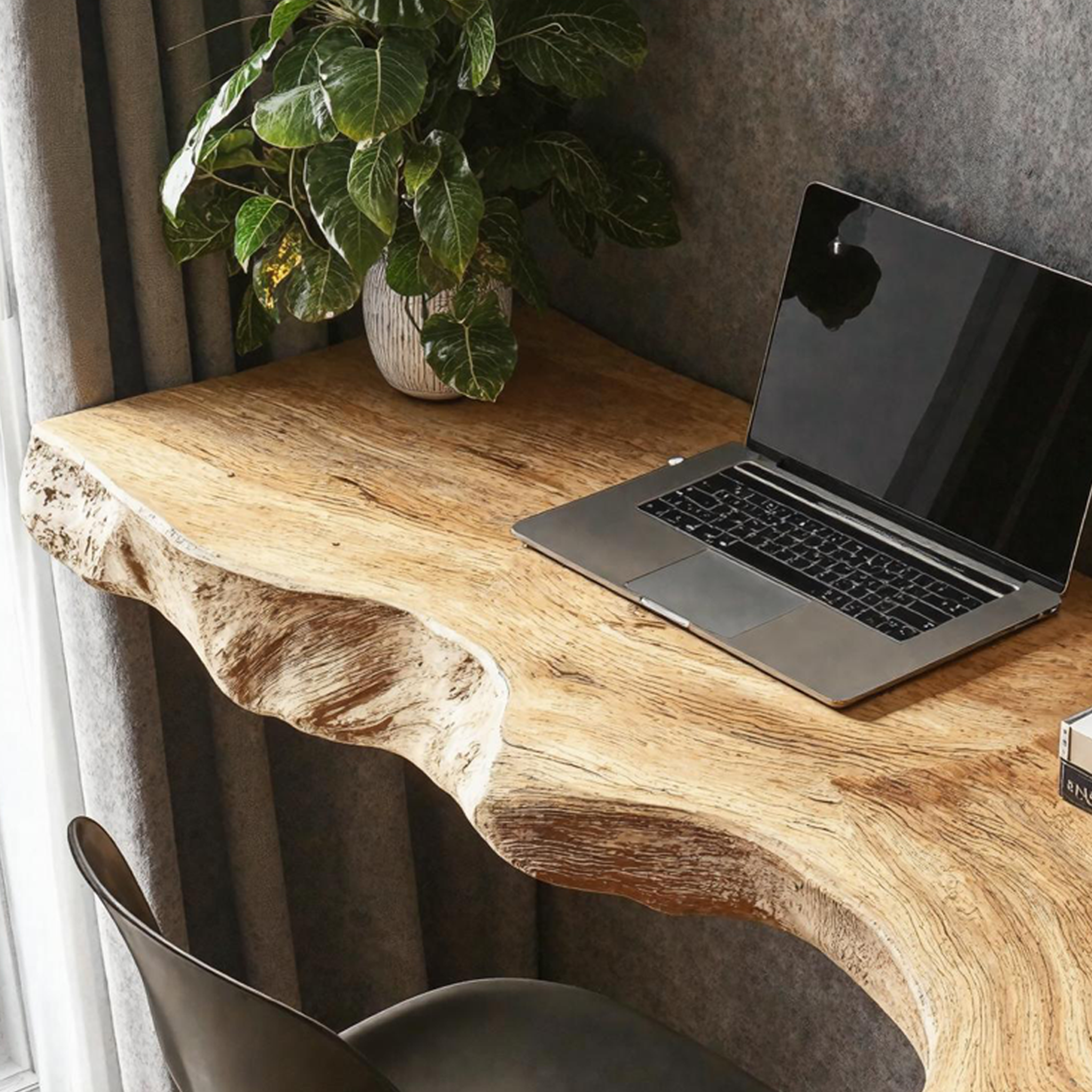 Vintage Wooden Floating Table For Aesthetic Furniture Display SILDTTRFLD001