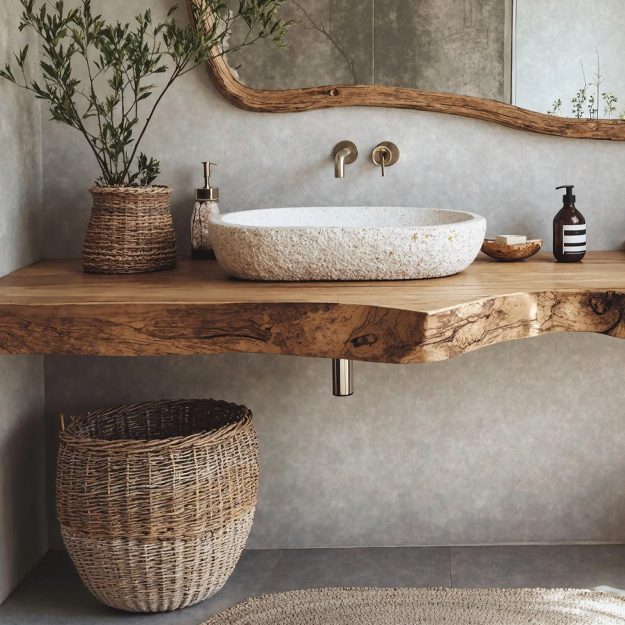 Vintage Solid Wood Vanity For Modern Bathroom Look SILDTBRV190