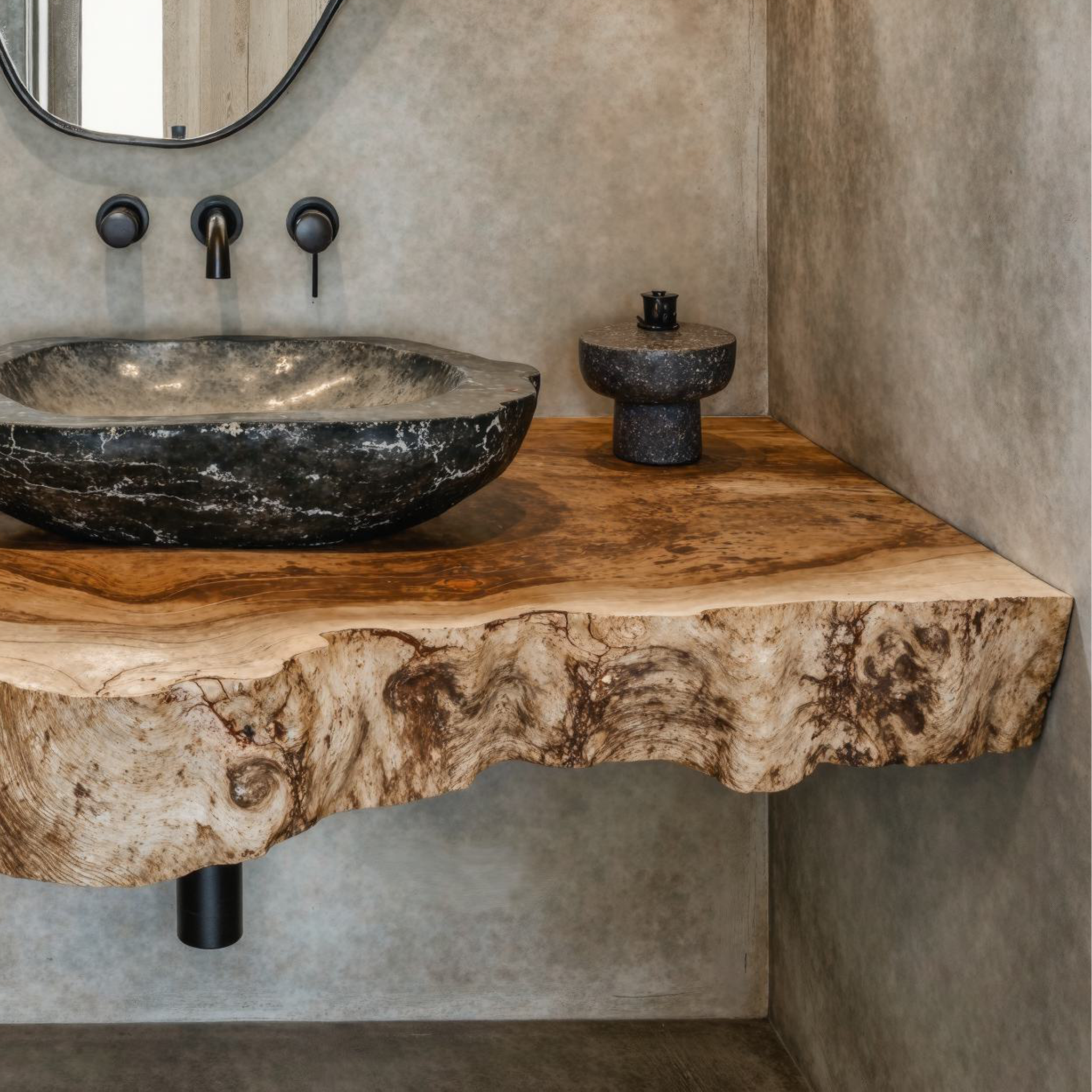 Farmhouse Style Floating Vanity Shelf For Cozy Bathrooms SILDTBRV126