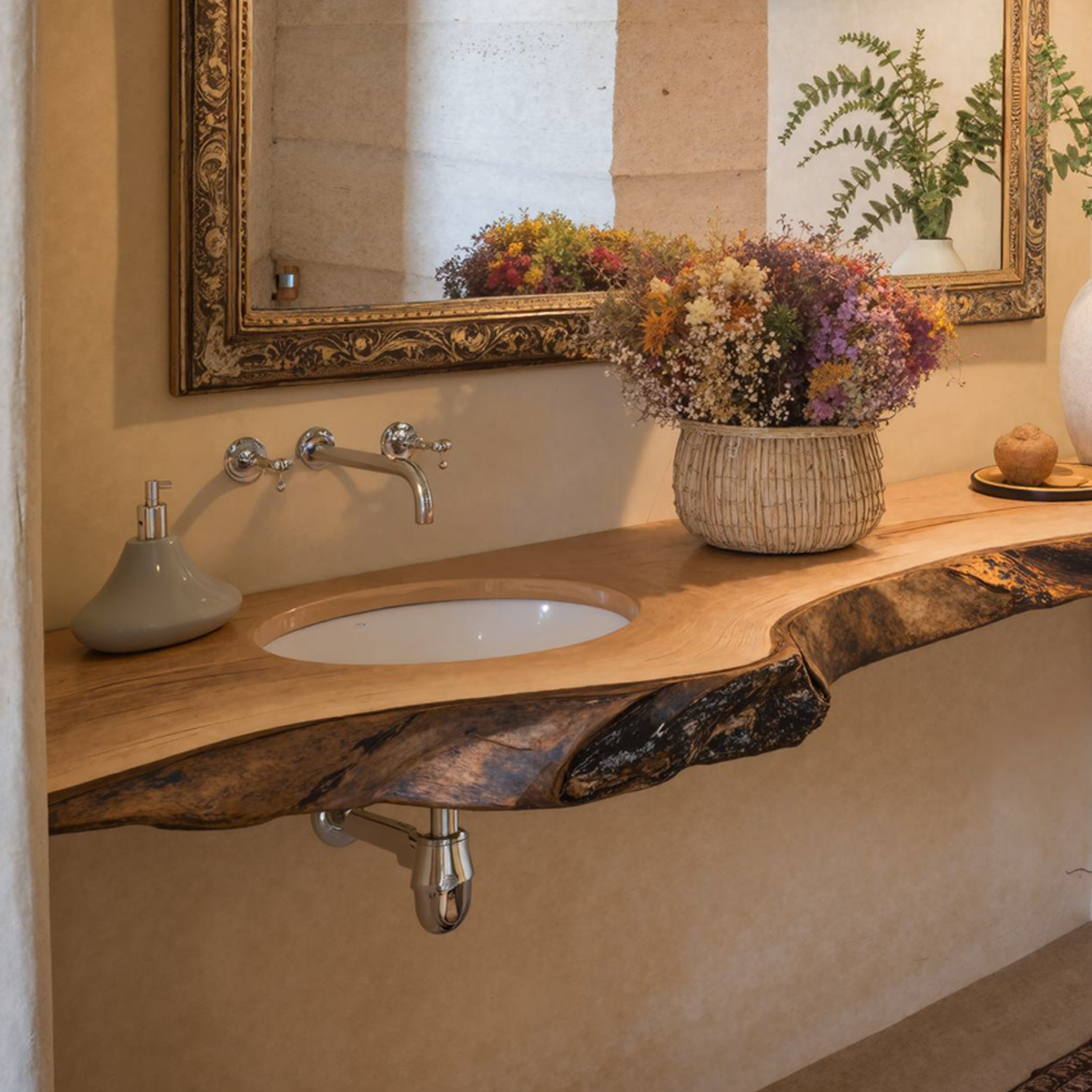 Wooden Bathroom Vanity SILDTBRV090