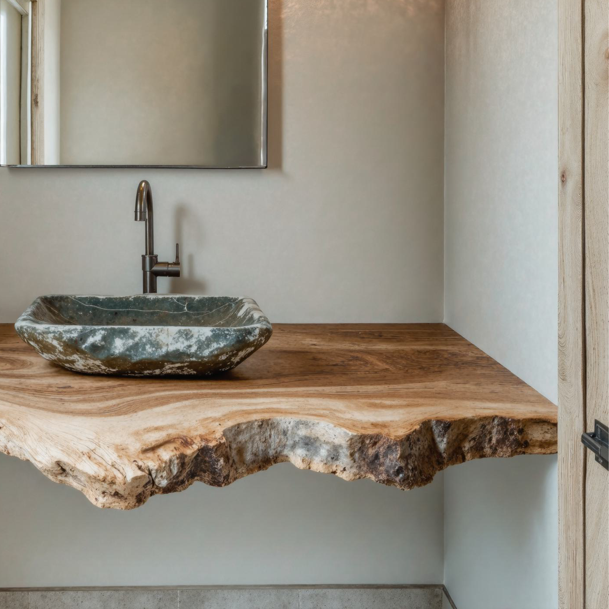 Minimalist Floating Vanity Shelf Ideal For Modern Small Bathrooms SILDTBRV124