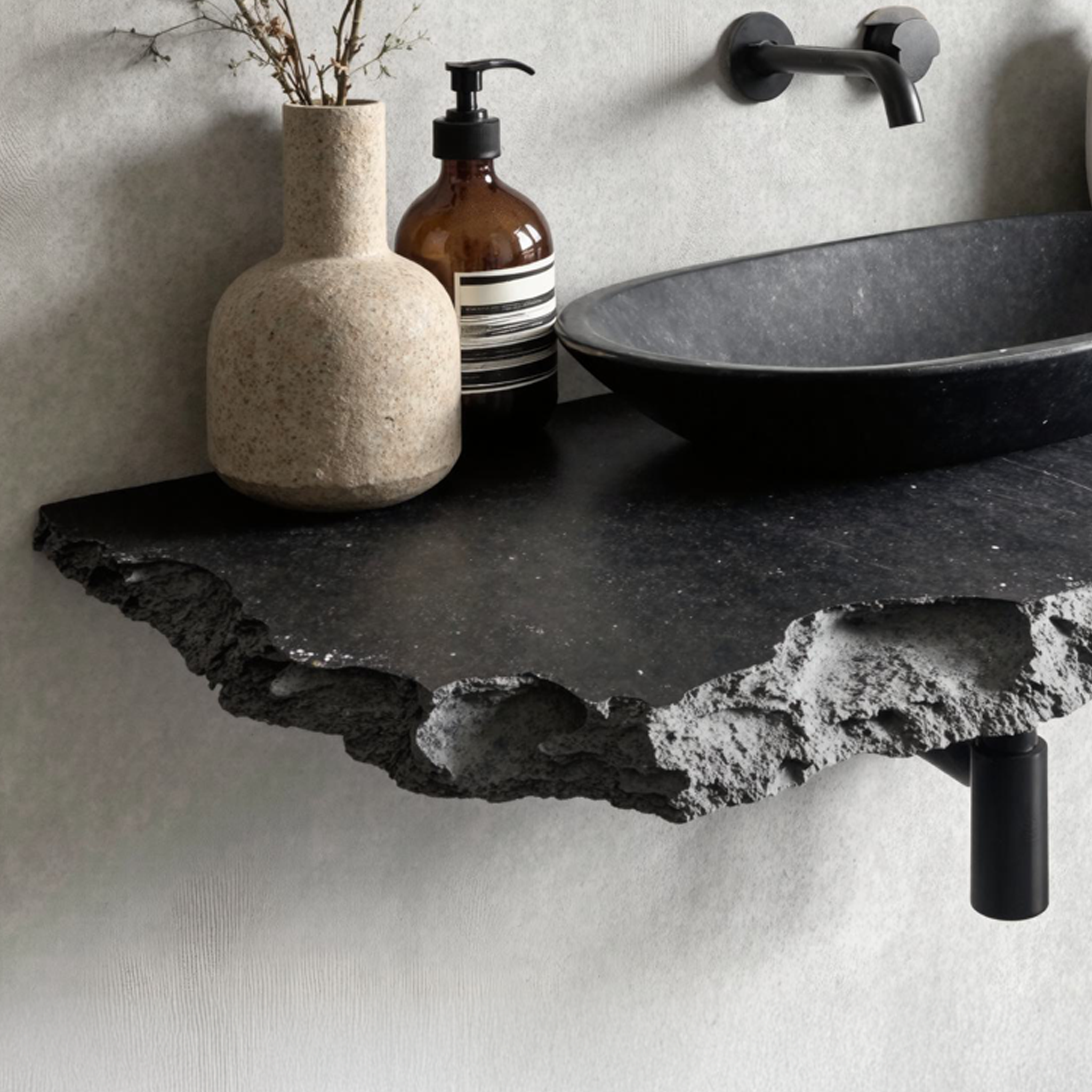 Live Edge Bathroom Vanity Shelf Wall SILDTBRV025