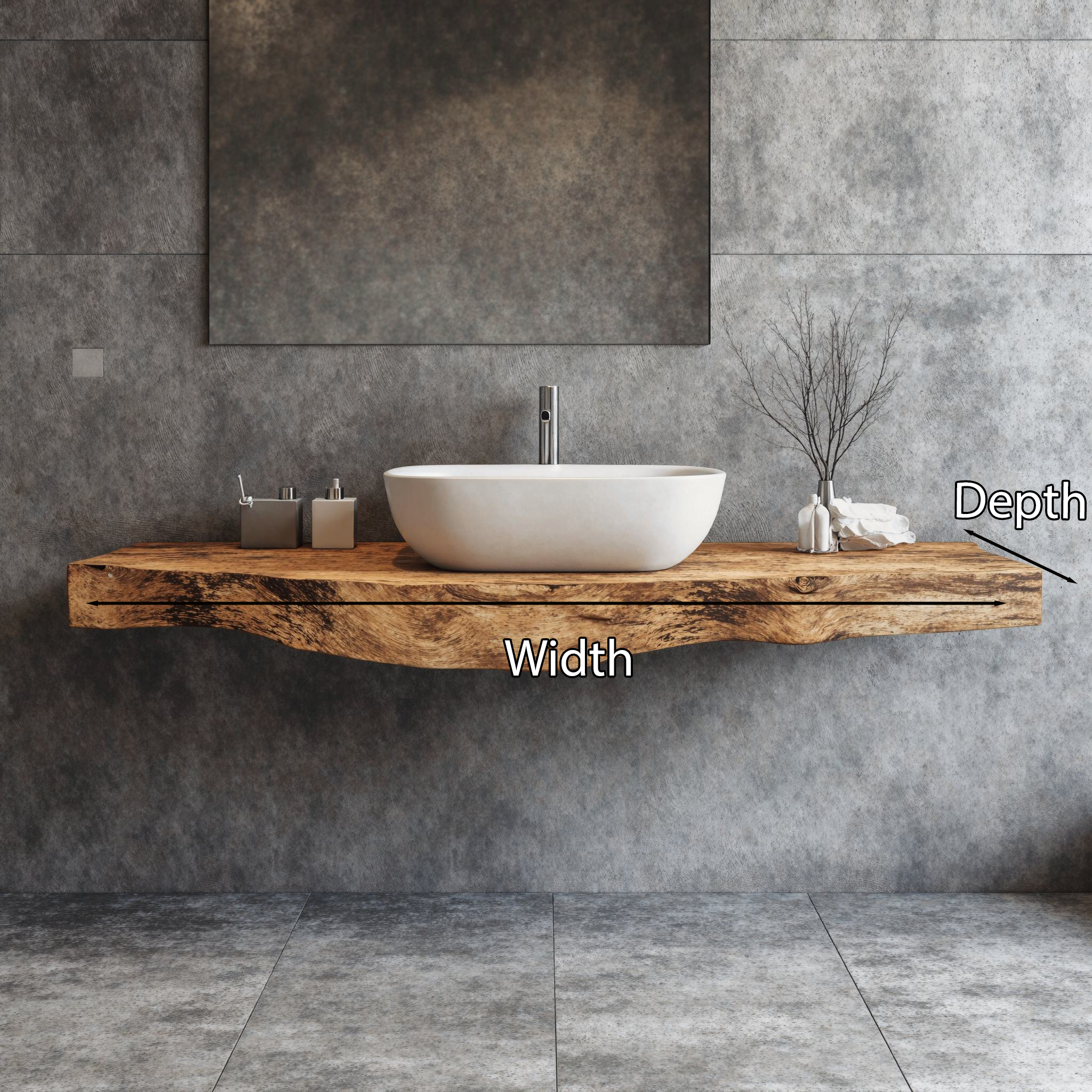 Farmhouse Solid Wood Vanity Luxury Bathroom SILDTBRV219