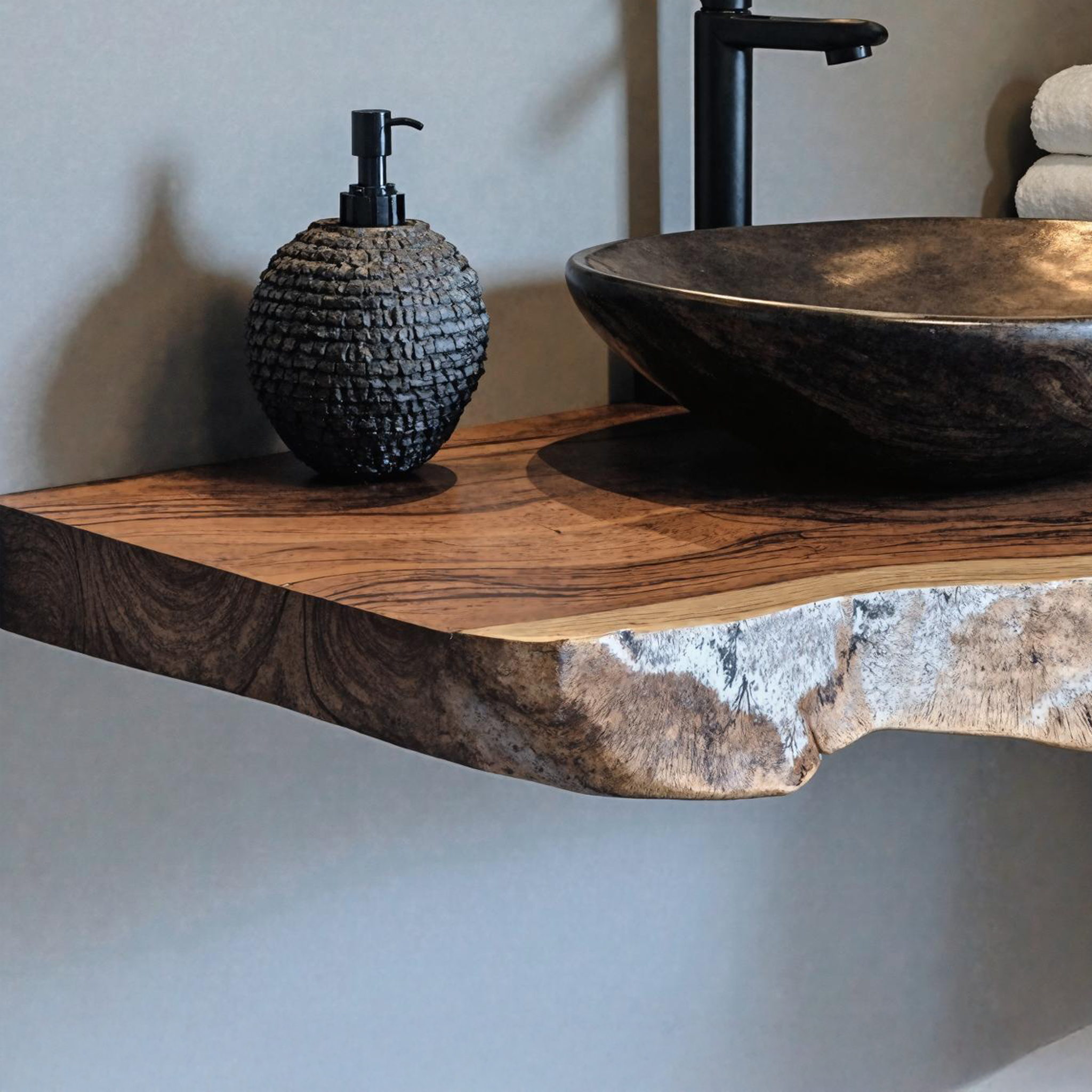 Handcrafted Floating Bathroom Shelf For Vanity And Decor SILDTBRV186