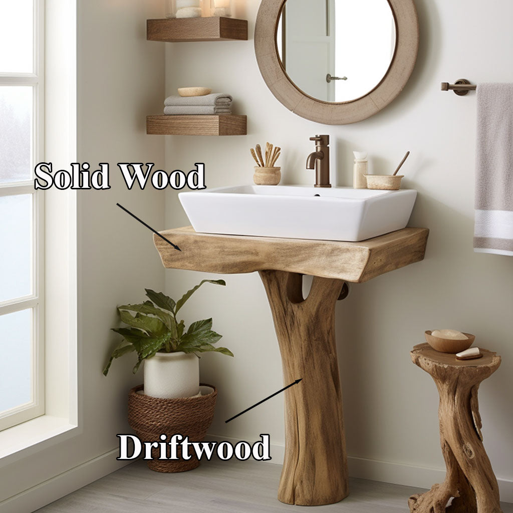 Handcrafted Bathroom Vanity Bathroom SILDTBRV010