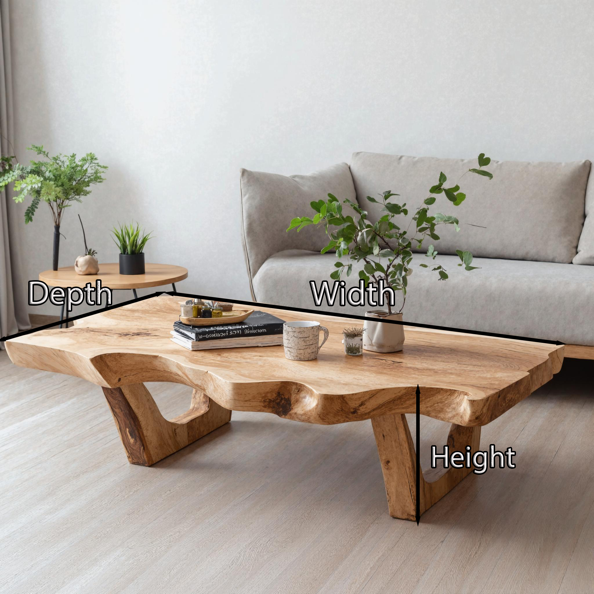 Mid Century Wooden Coffee Table For Living Room Decor SILDTCF133